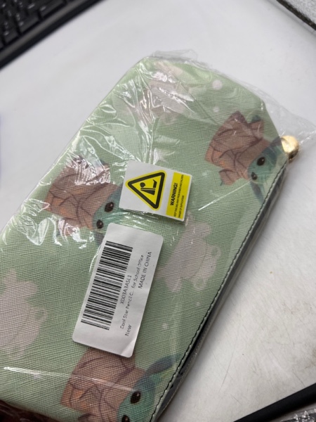 TAWVNUH Cool Star Pencil Case for Women Men Kids Cute Green Pencil Pouch Leather with Zipper for School Office