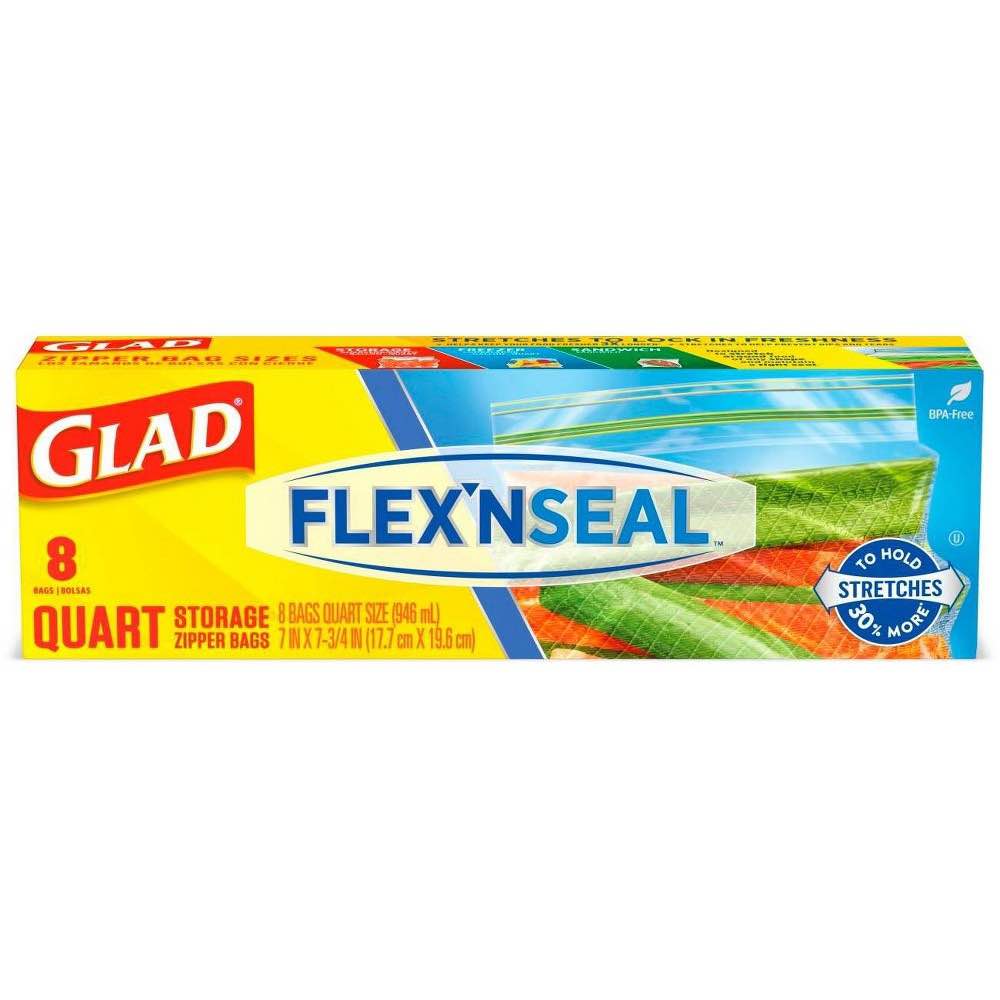 FLEX'N SEAL™ Food Storage Quart Bags