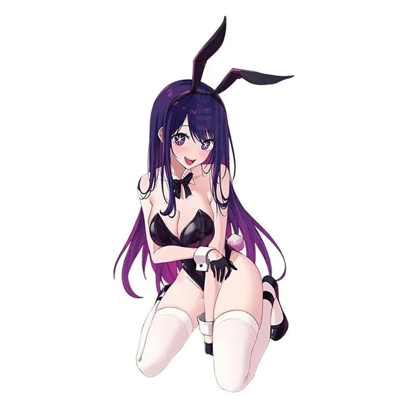Hoshino Ai Bunny Girl OSHI NO KO Anime Cartoon Sticker Vinyl Waterproof Sticker Decal for Car Laptop Wall Window Bumper 5.9"
