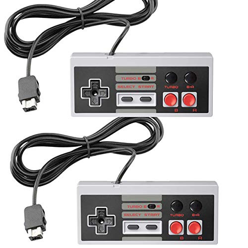 NES Classic Controller [Turbo Edition] for NES Classic Edition Mini, SNES Classic 2017 - Wired Joypad/Gamepad Console with 10 FT Cable [2 Pack]