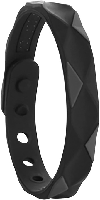 Redup Far Infrared Negative Ions Wristband, Lymph Drainage Bracelet for Slimming, Negative Ion Anti-Static Adjustable Silicone Sport Bracelets, Magnetic Lymph Detox Bracelet for Men/Women (Black)