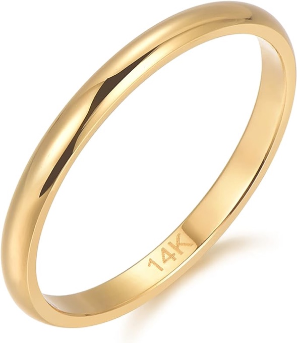 Oiney 2mm Comfort Fit Plain Wedding Band