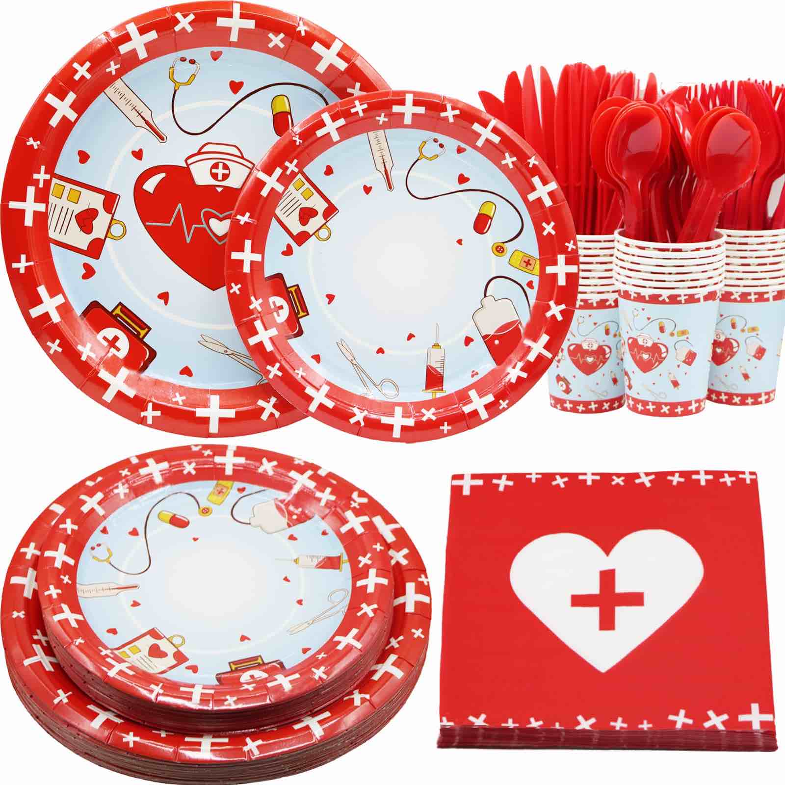 Nurse Graduation Tableware Party Supplies