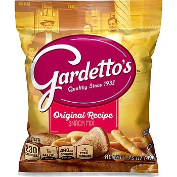Gardetto Original Recipe Snack Mix, 1.75-Ounce Packages (Pack of 60)