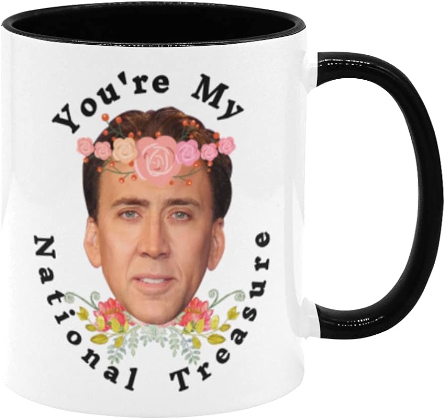 Funny Coffee Mug, You're My National Treasure Funny Coffee Cup, Attractive Lovely Gift For Best Friend Buddy Closed Friend On Birthday Love Holiday Cup, Christmas, Valentine's Day gifts,11 oz Mugs