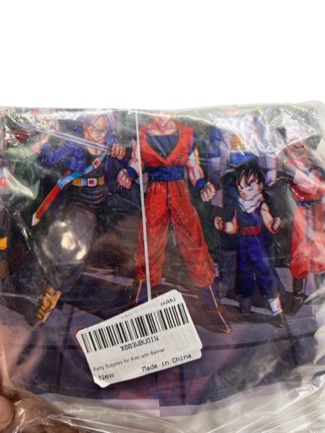 D-B-Z Dragon Birthday Decorations Party Supplies, Including Banner, Cupcake Toppers, Balloons, Tablecloth, Aluminum Foil Balloons, Hanging swirls, Plates, Anime Theme Party Favors for Boys and Girls