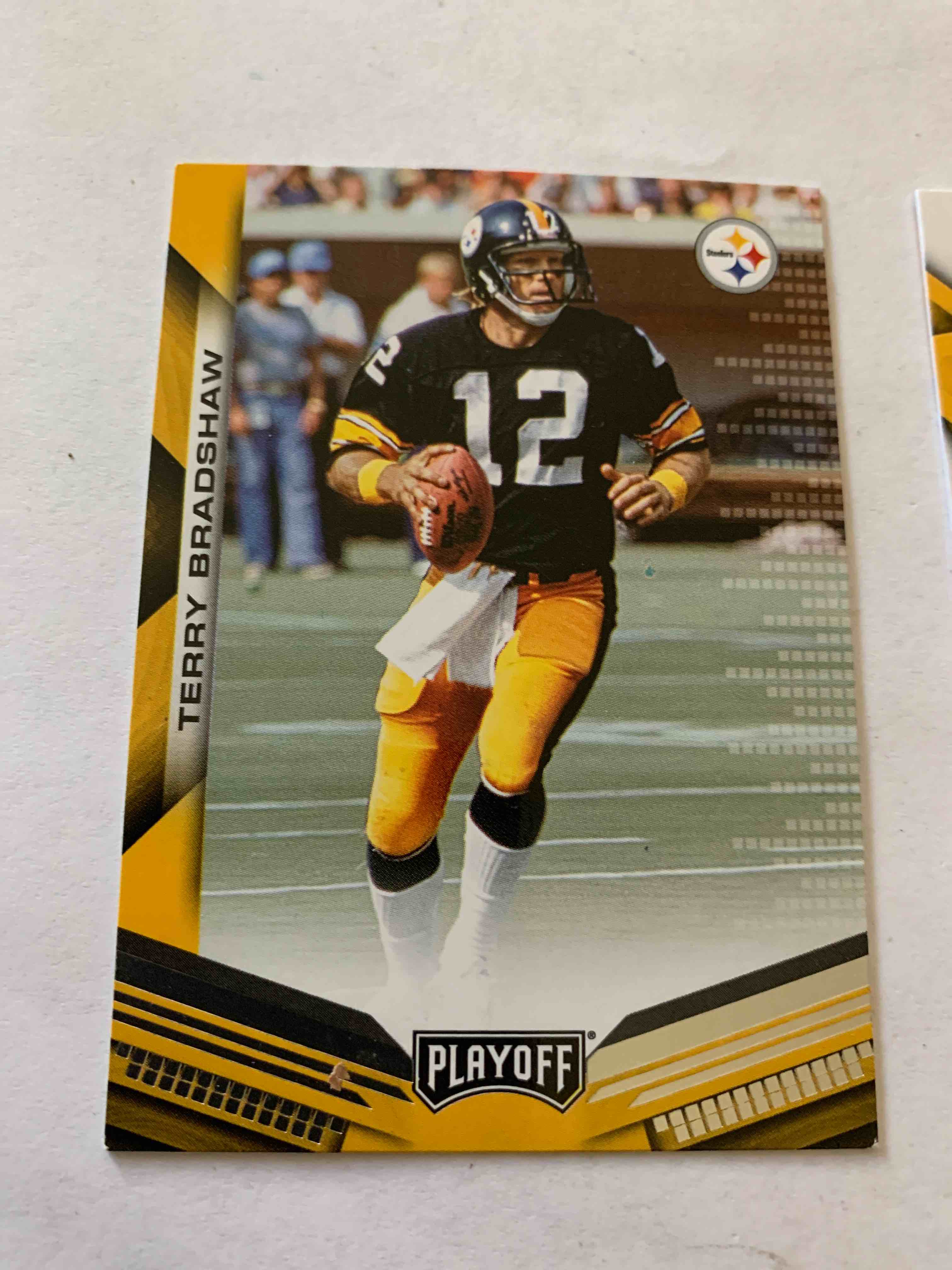 2019 Playoff Terry Bradshaw & 2021 Rookies and Stars Ben Roethlisberger Cards