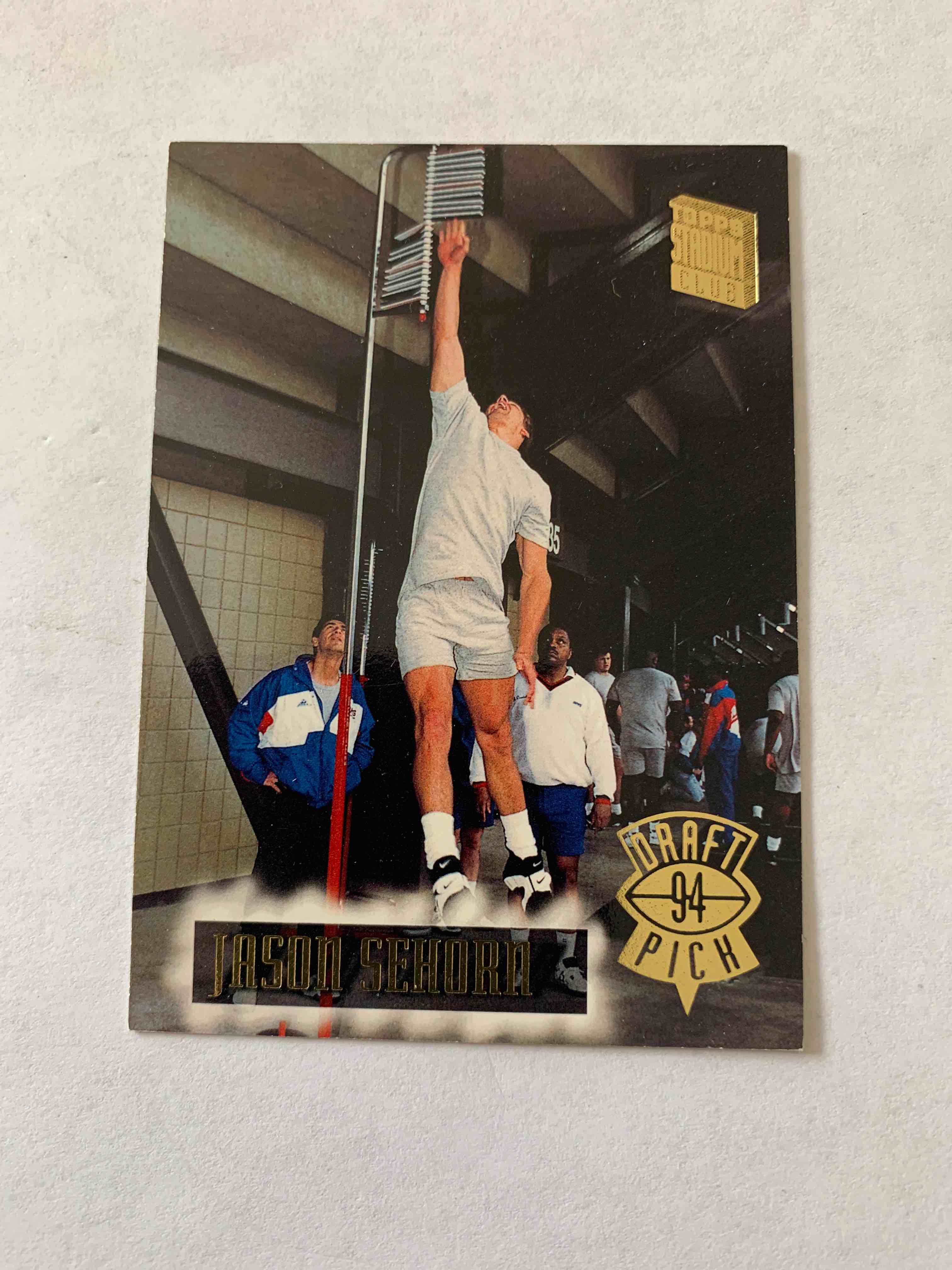 1994 Topps Stadium Club Football #24, Jason Sehorn Rookie Card 