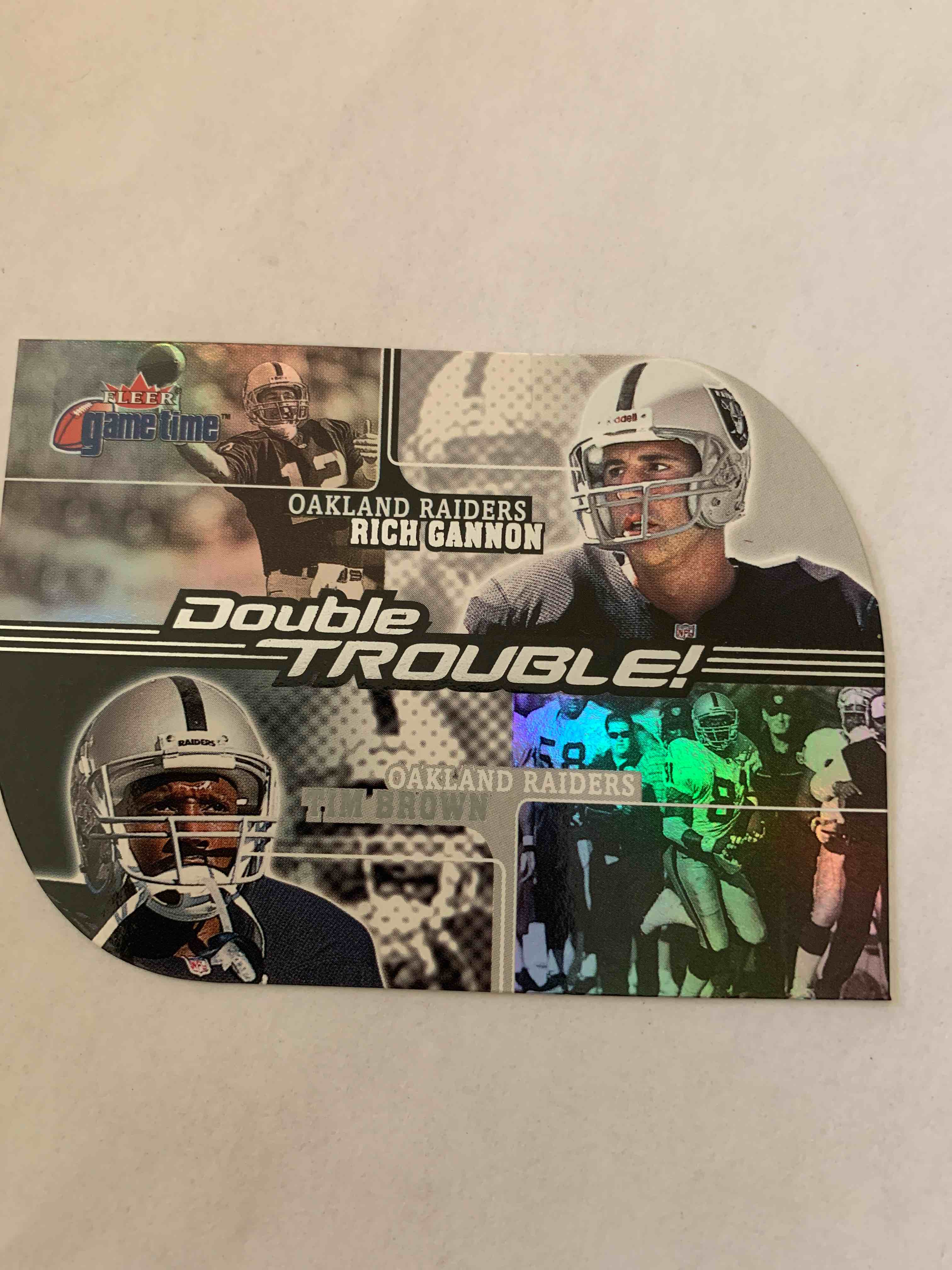 2001 Fleer Gametime Rich Gannon and Tim Brown