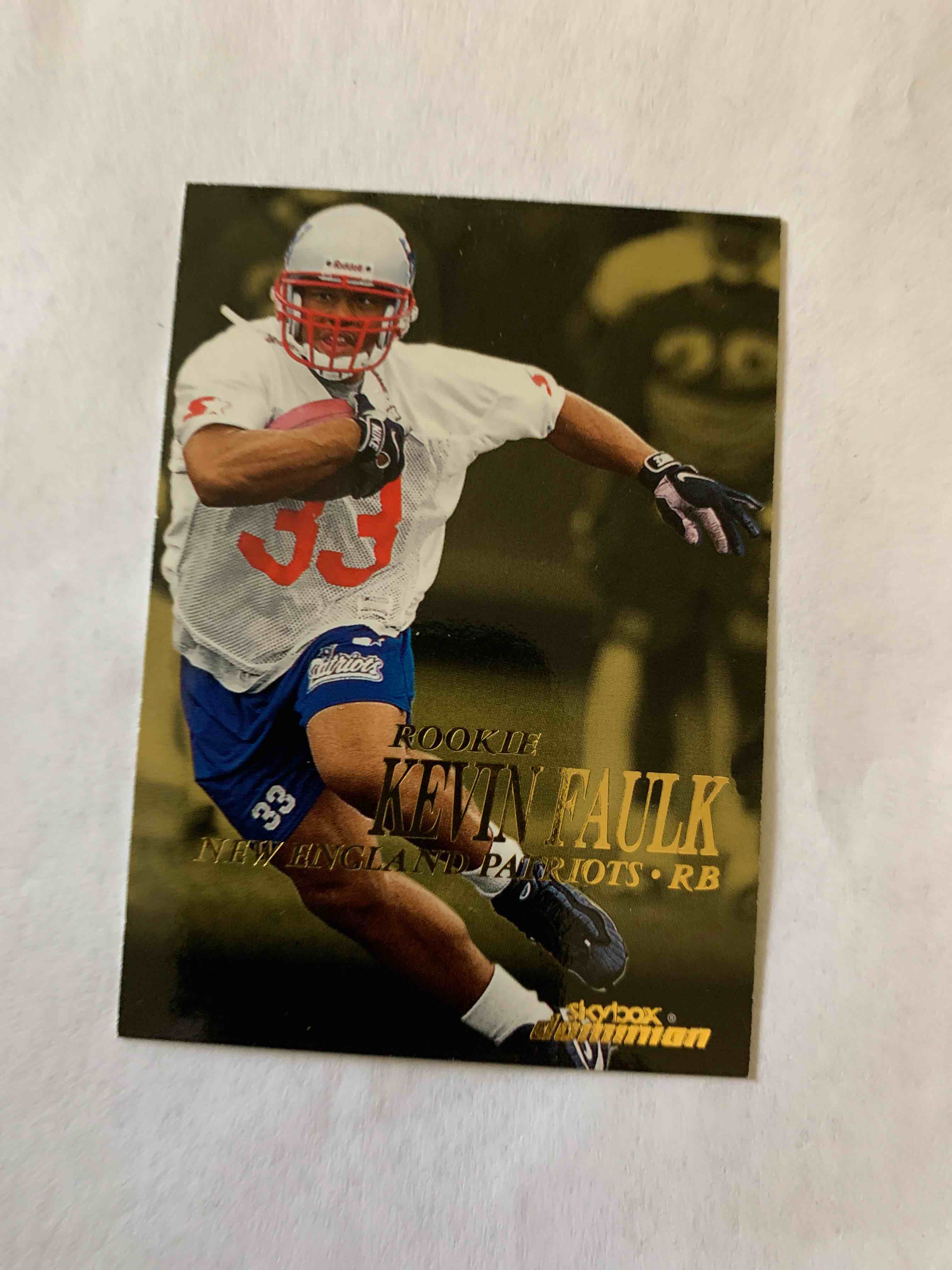 1999 Skybox Dominion #205, Kevin Faulk Rookie Card 