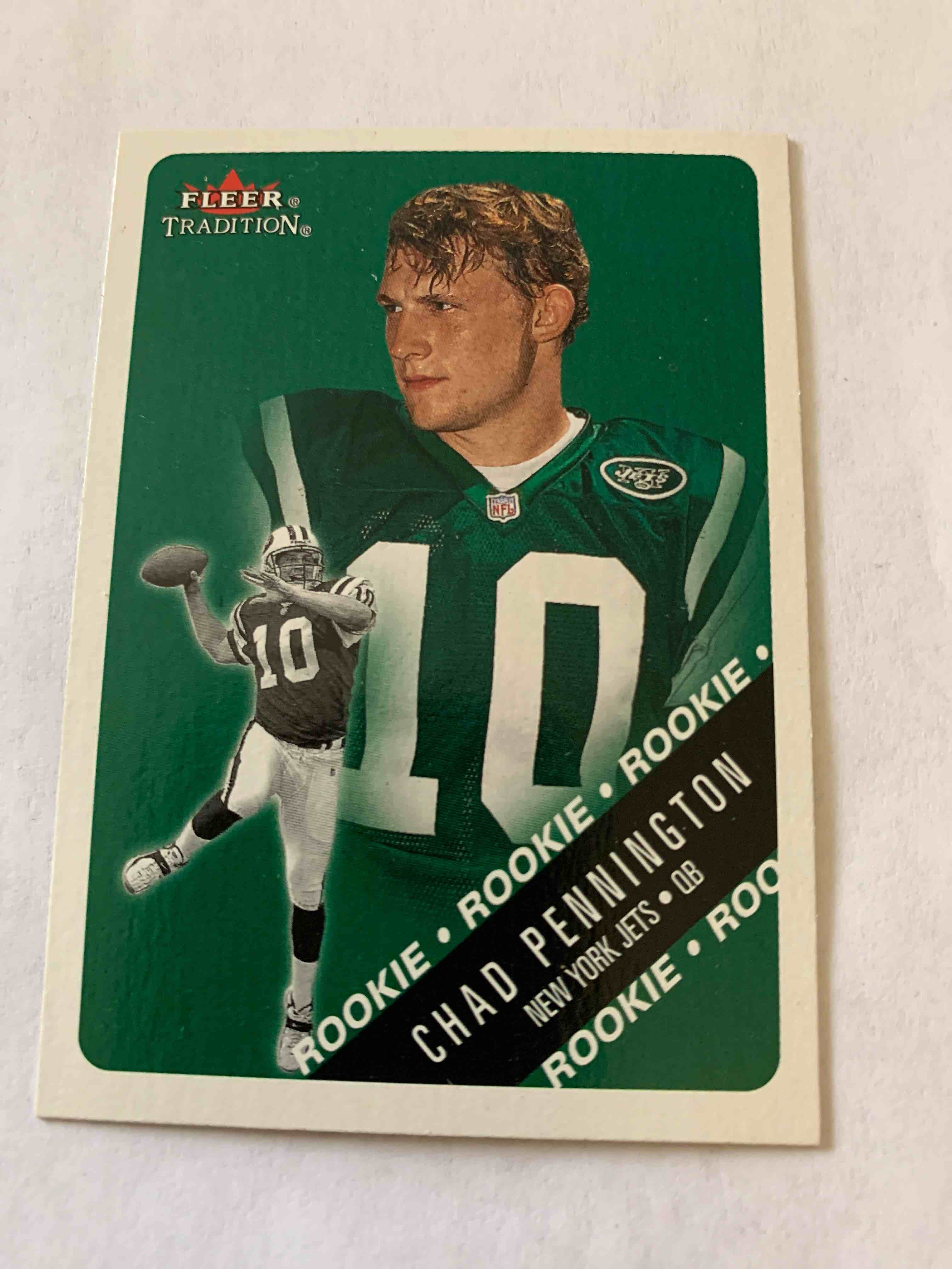 2000 Fleer Football #324, Chad Pennington Rookie Card 