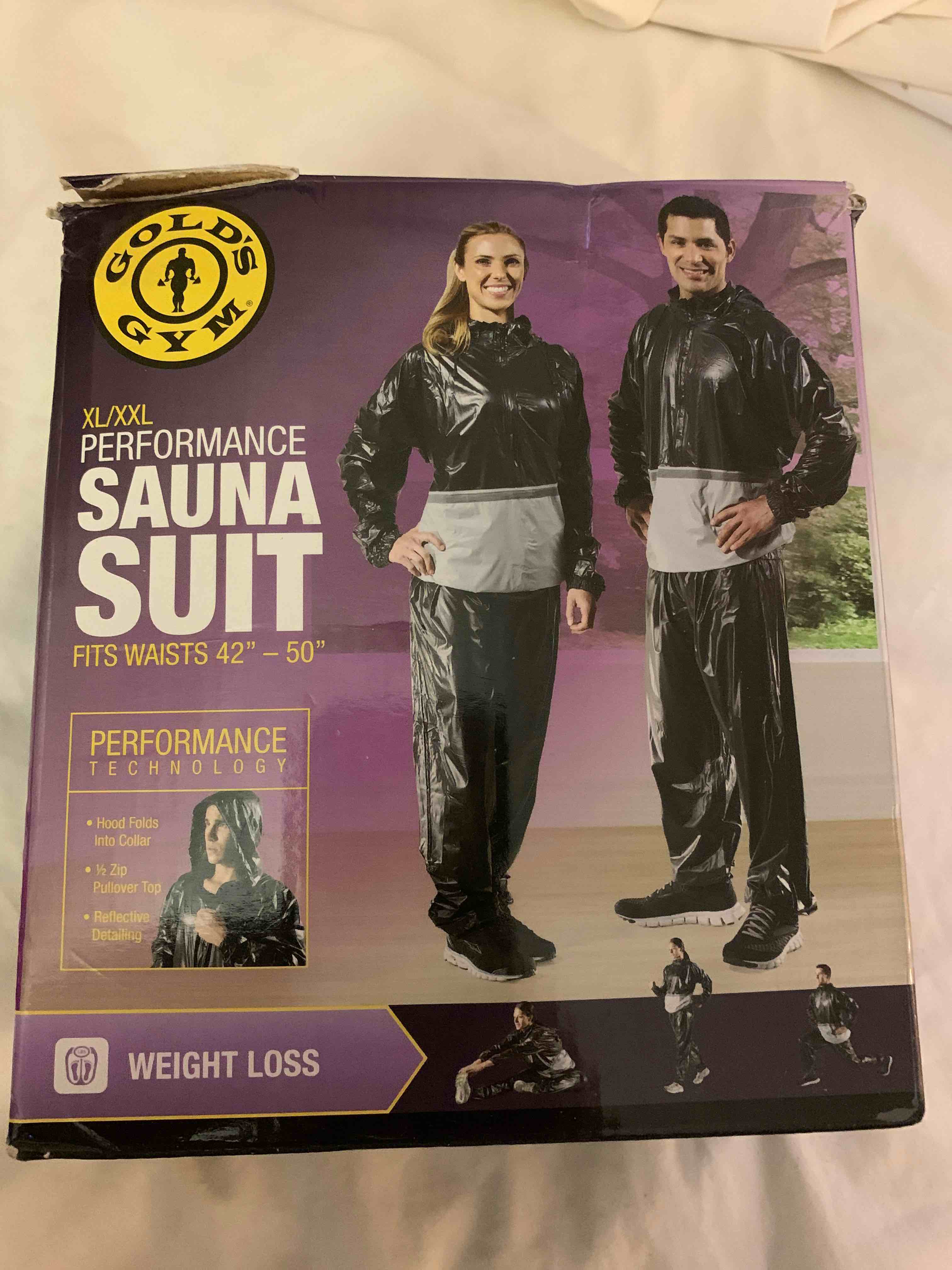 Golds Gym Performance Sauna Suit, XL/XXL