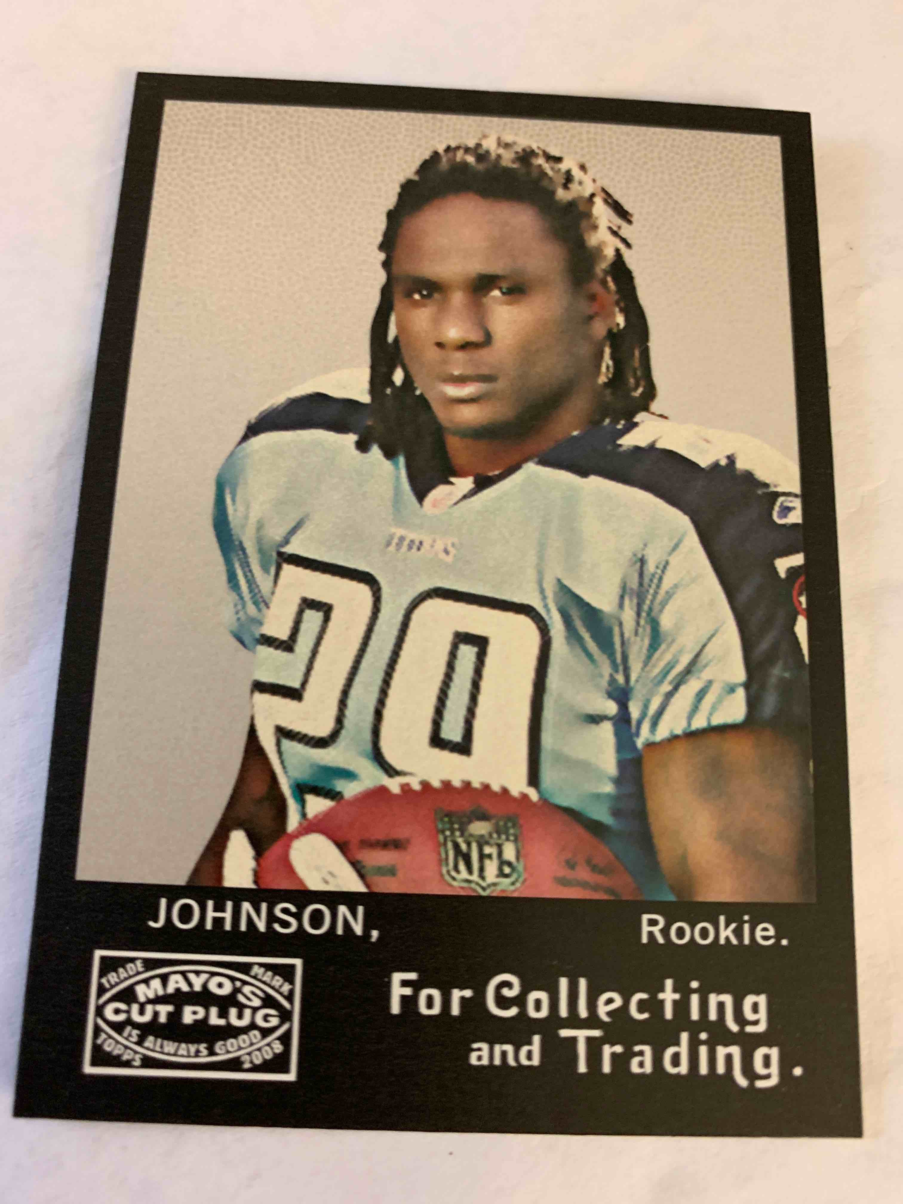 2008 Topps #290, Chris Johnson Rookie Card 