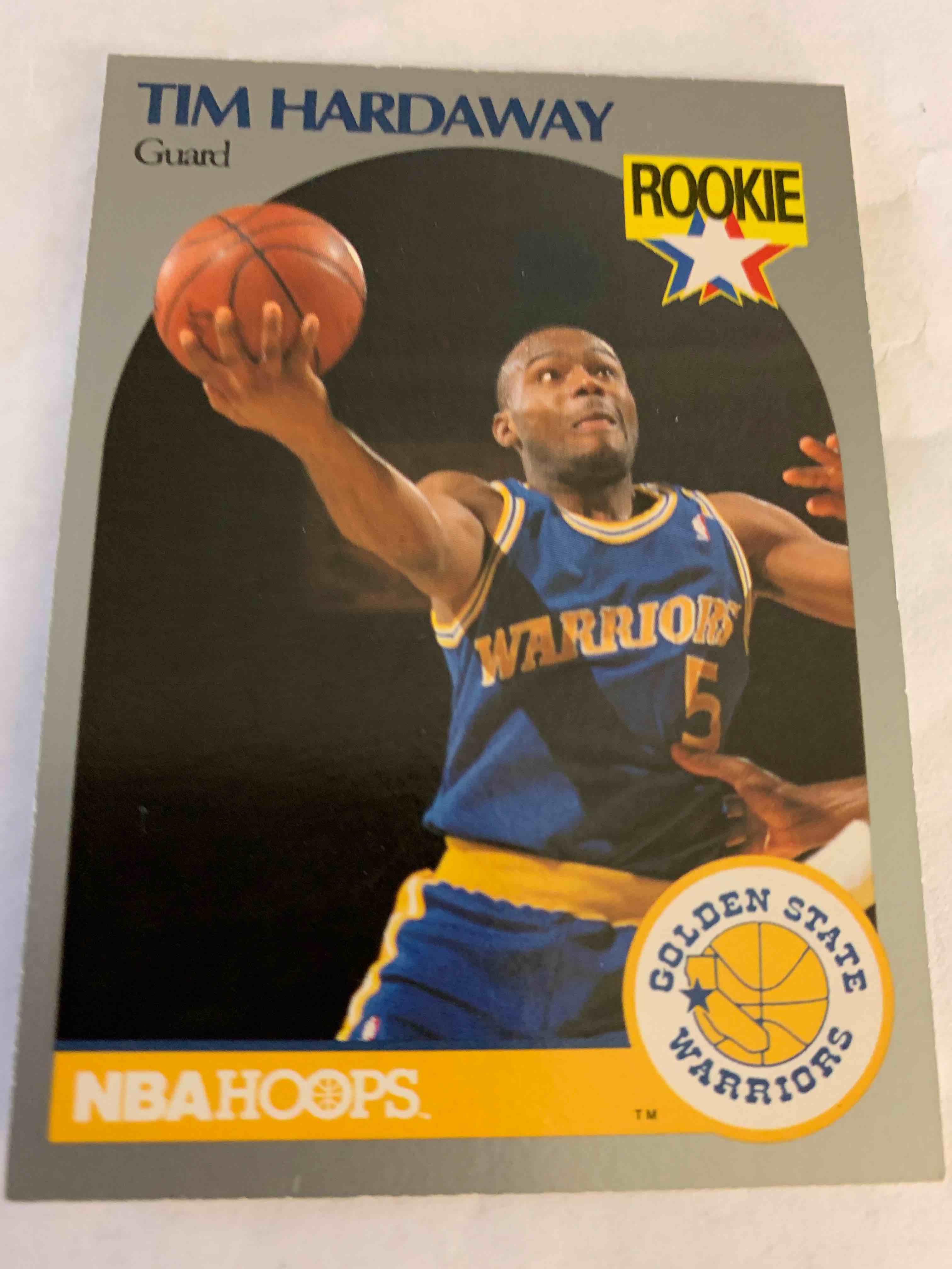 1989-90 NBA Hoops #113, Tim Hardaway Rookie Card 