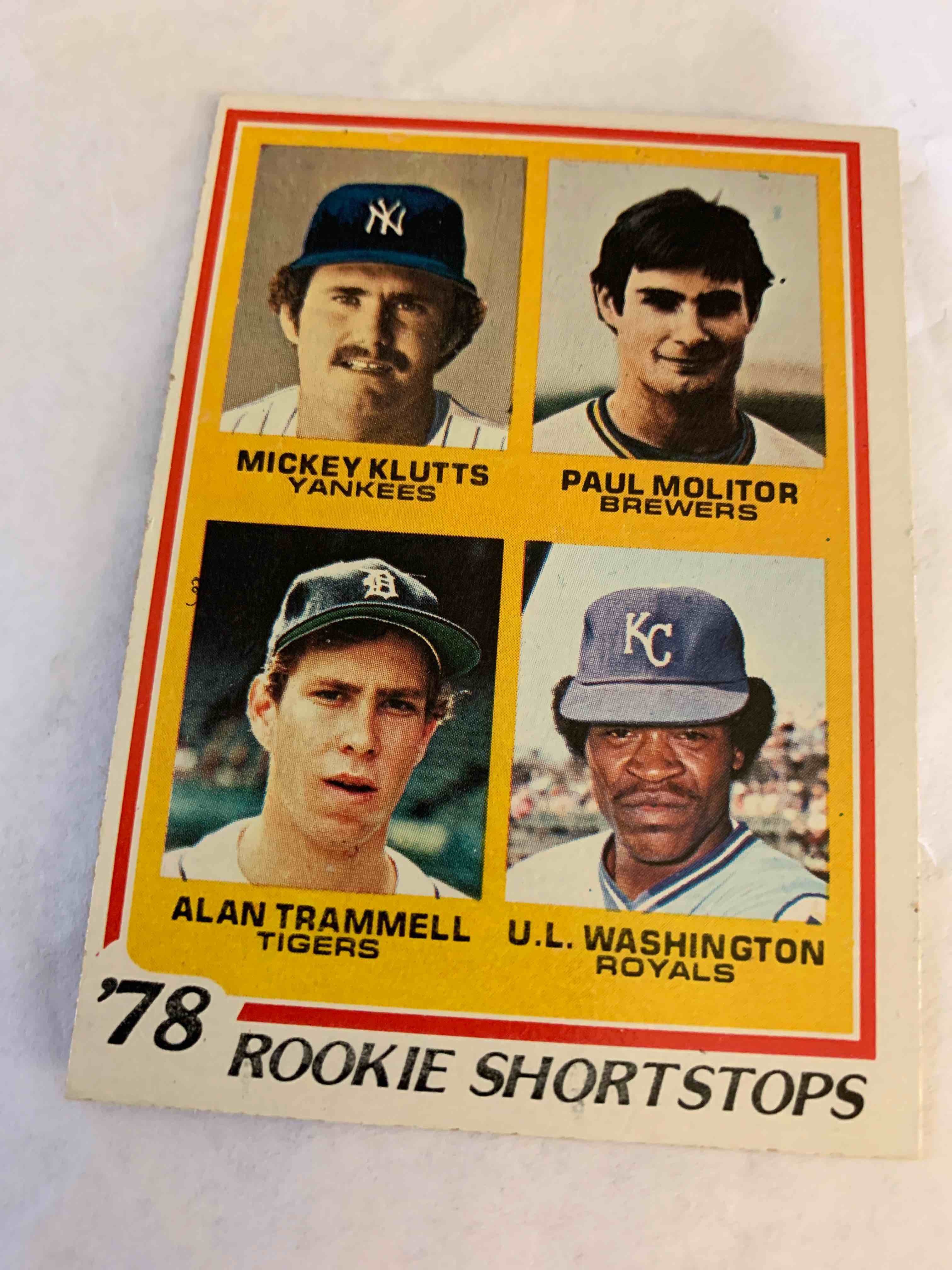 1978 Topps Baseball #707, Paul Molitor Rookie Card 