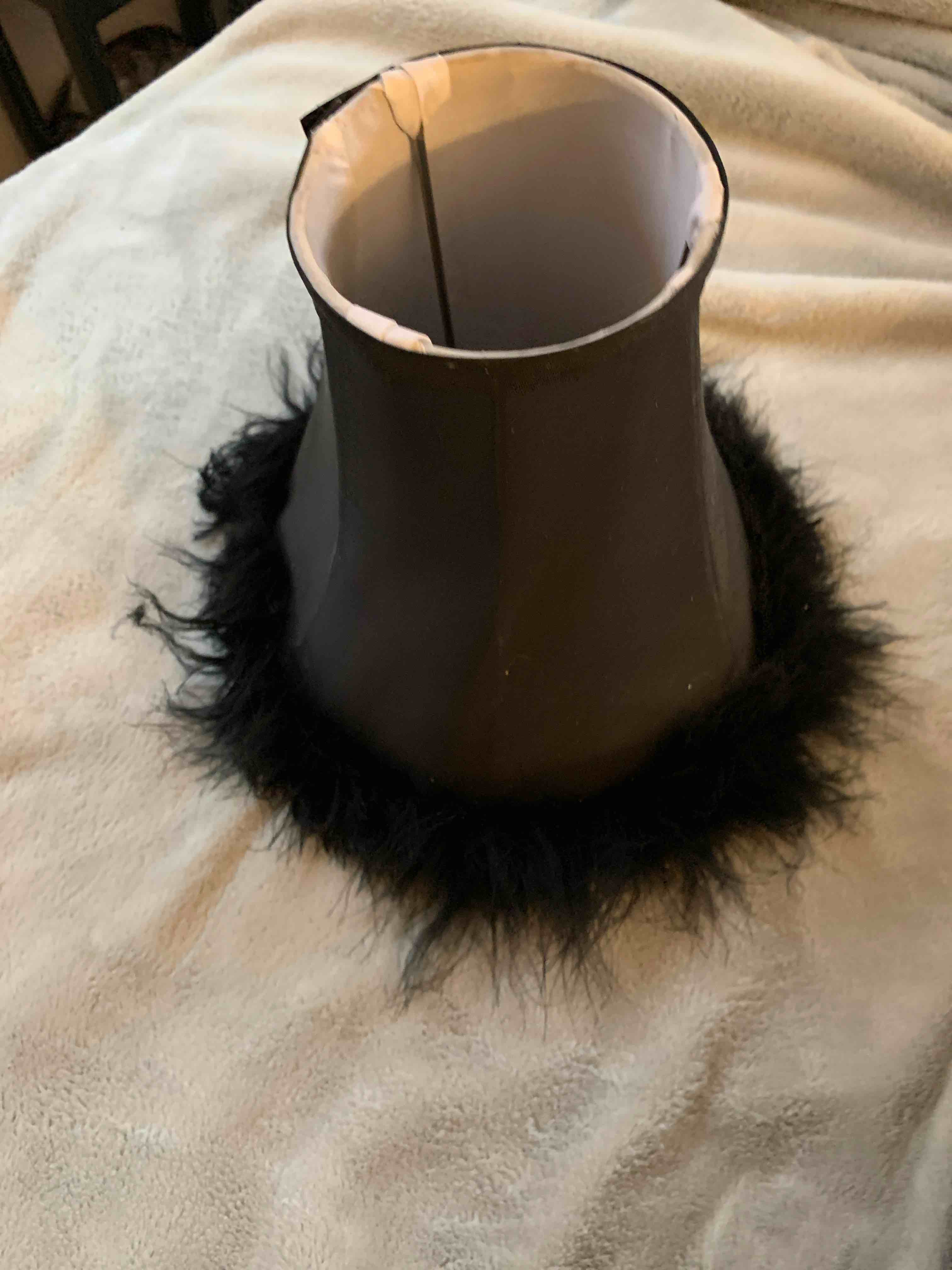 Black Lamp Shade, 9” Tall 