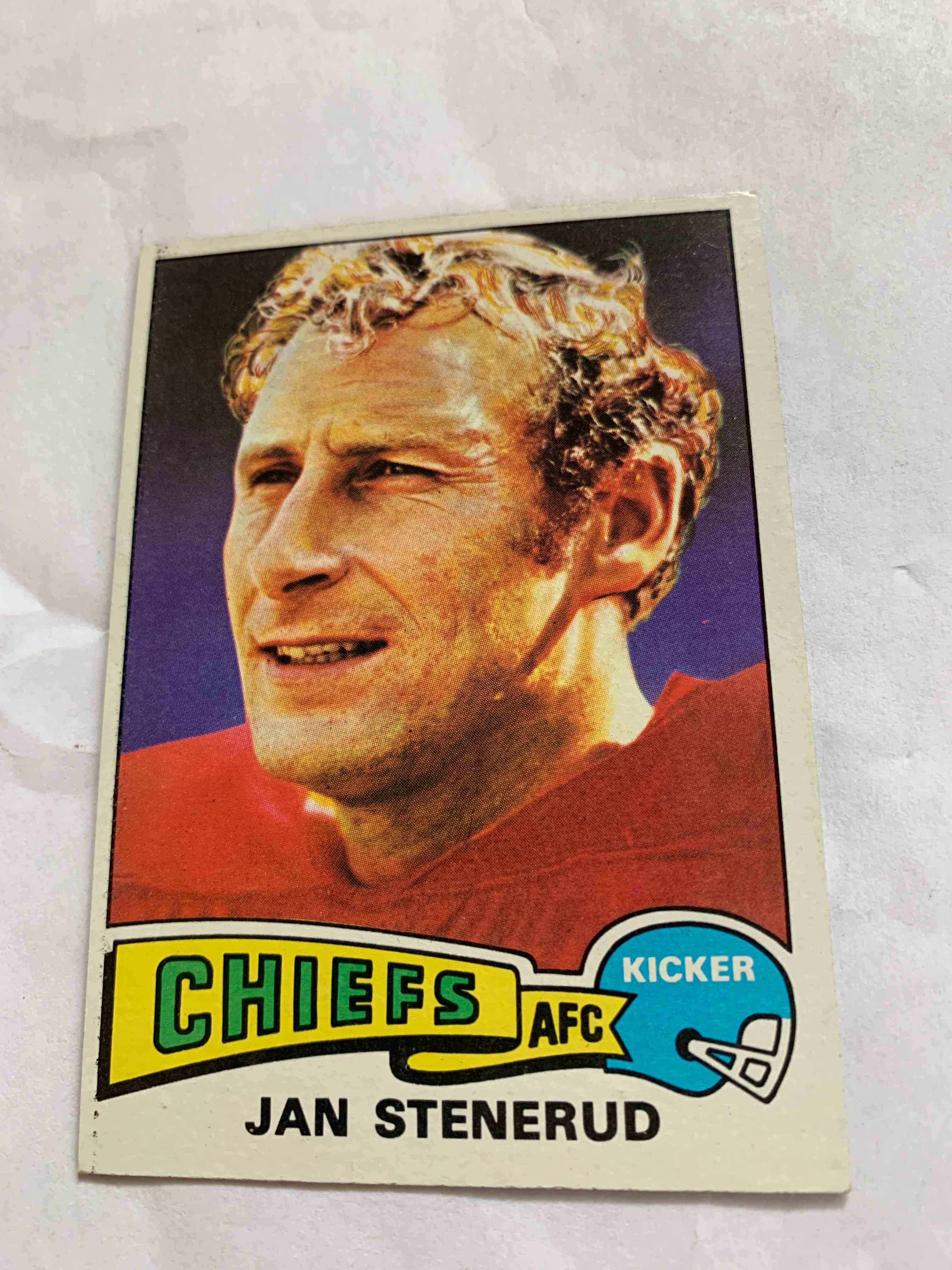 1975 Topps Football #488, Jan Senerud