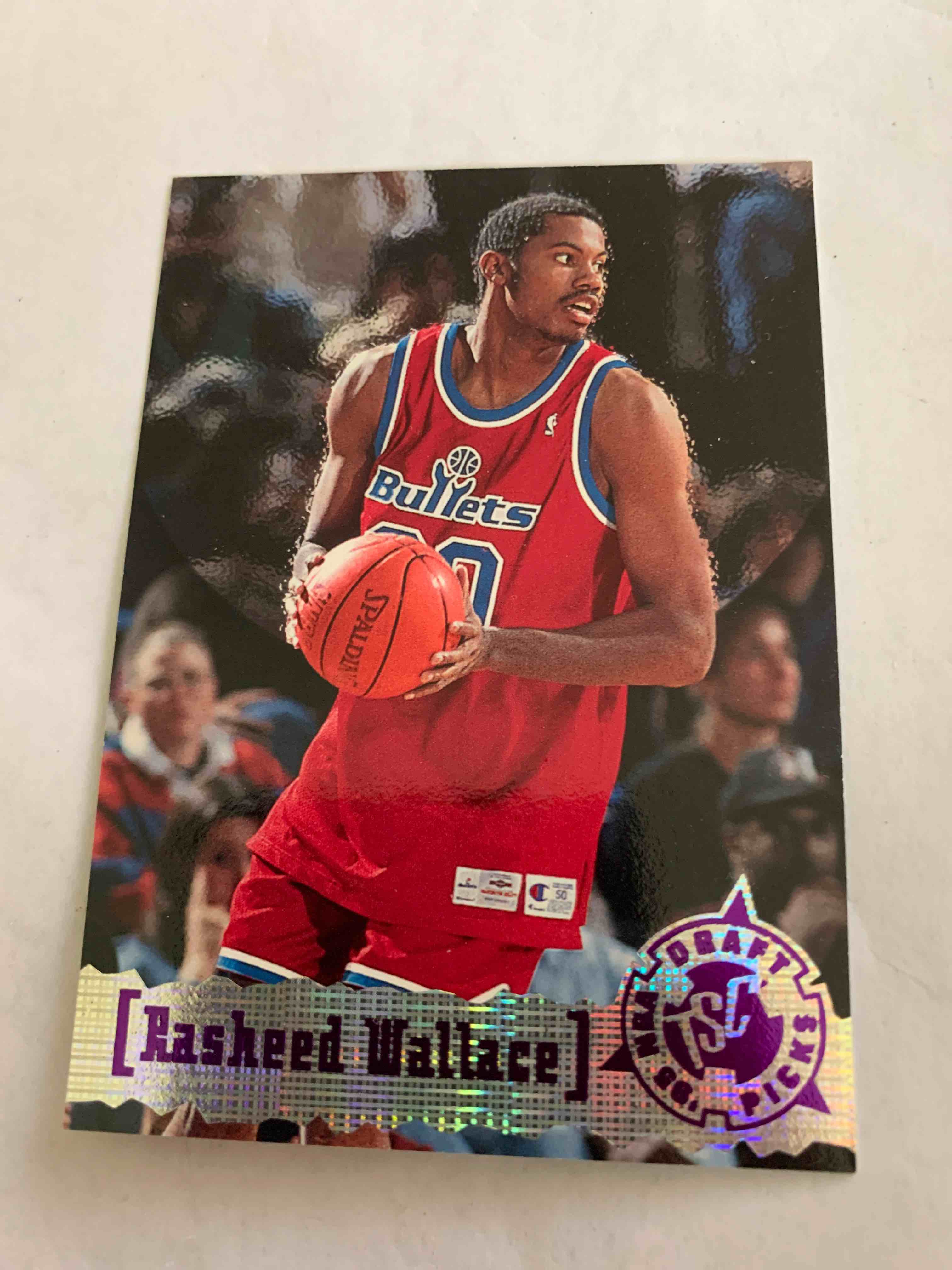 1996 Stadium Club #333, Rasheed Wallace Rookie Card 