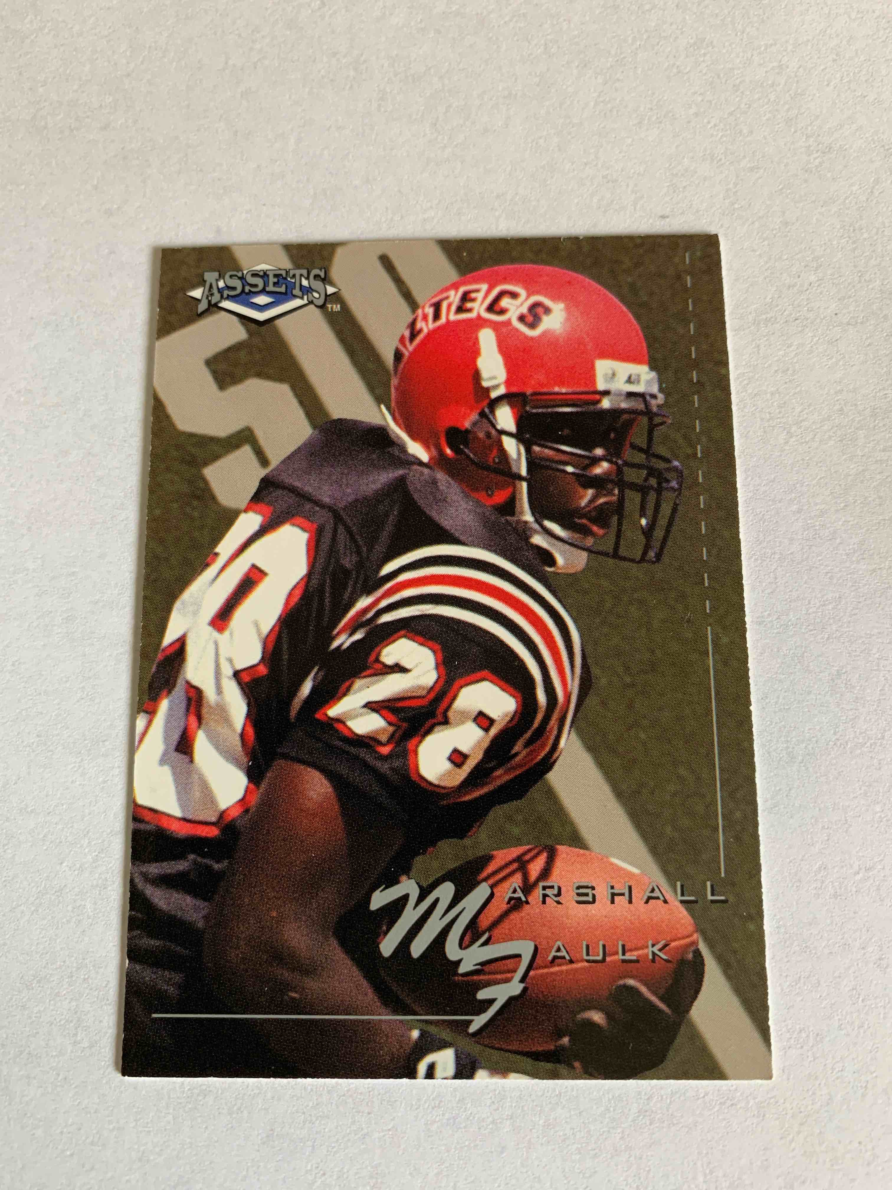 1994 Classic Assets #32, Marshall Faulk Rookie Card 