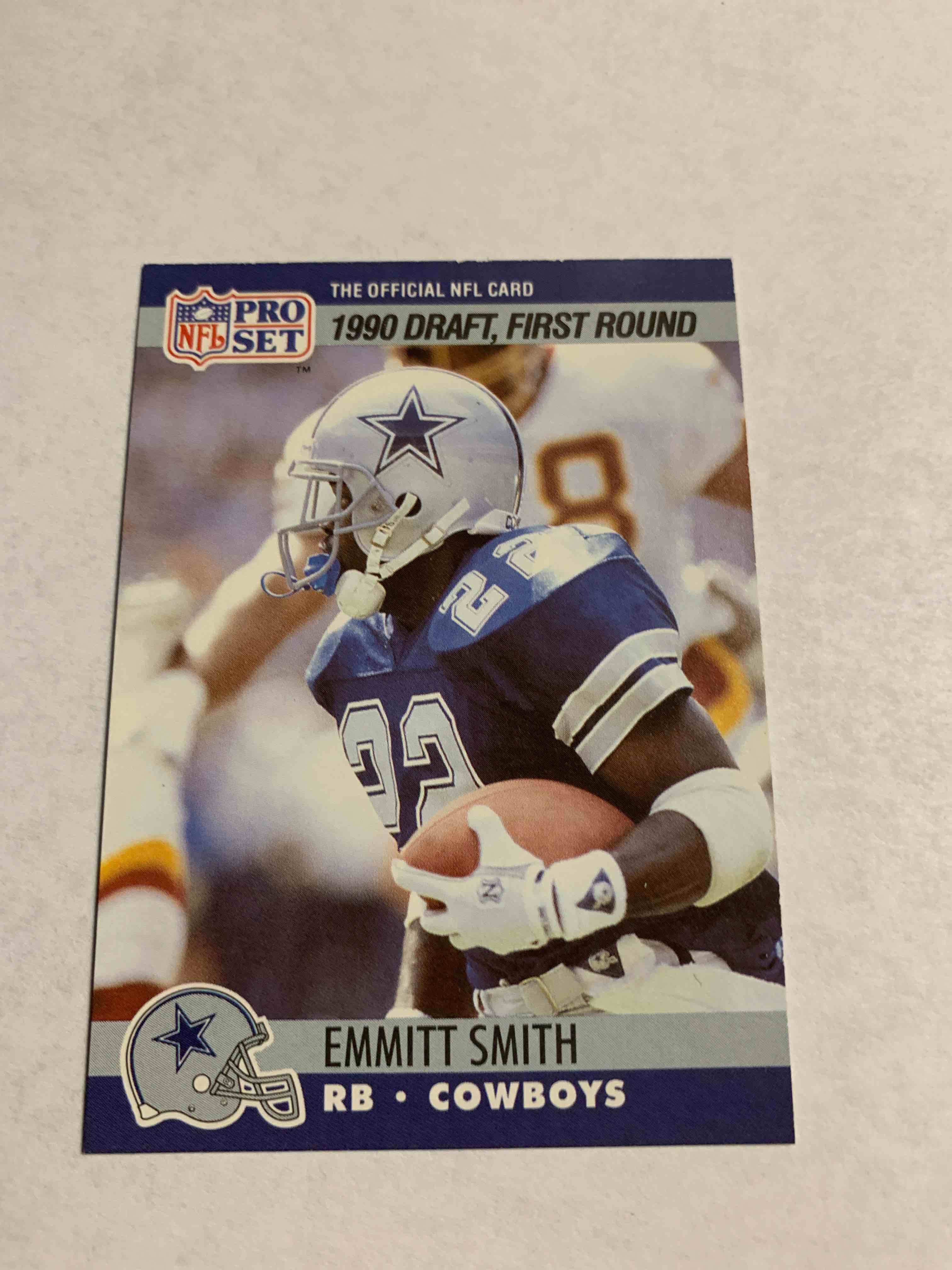 1990 Pro Set #685, Emmitt Smith Rookie Card 