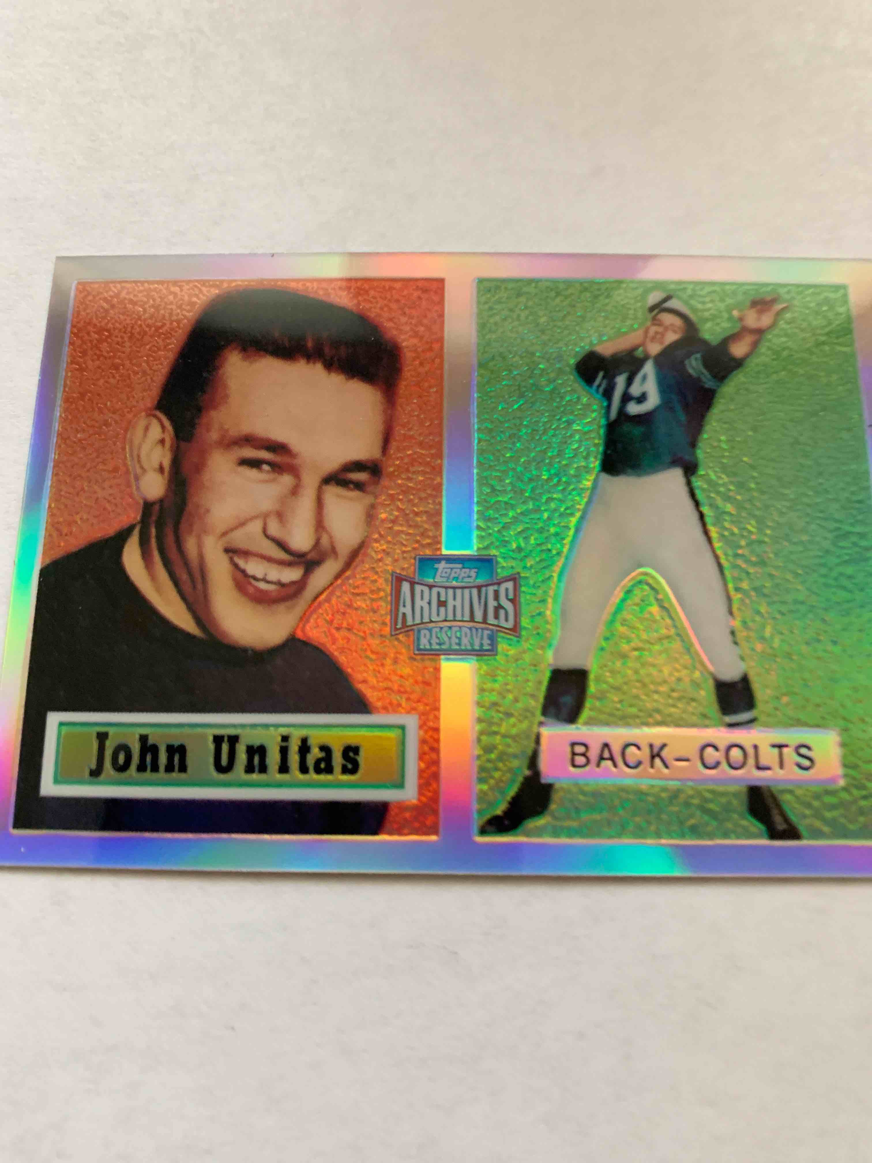 2001 Topps Archives Reserve Reprint #46, John Unitas