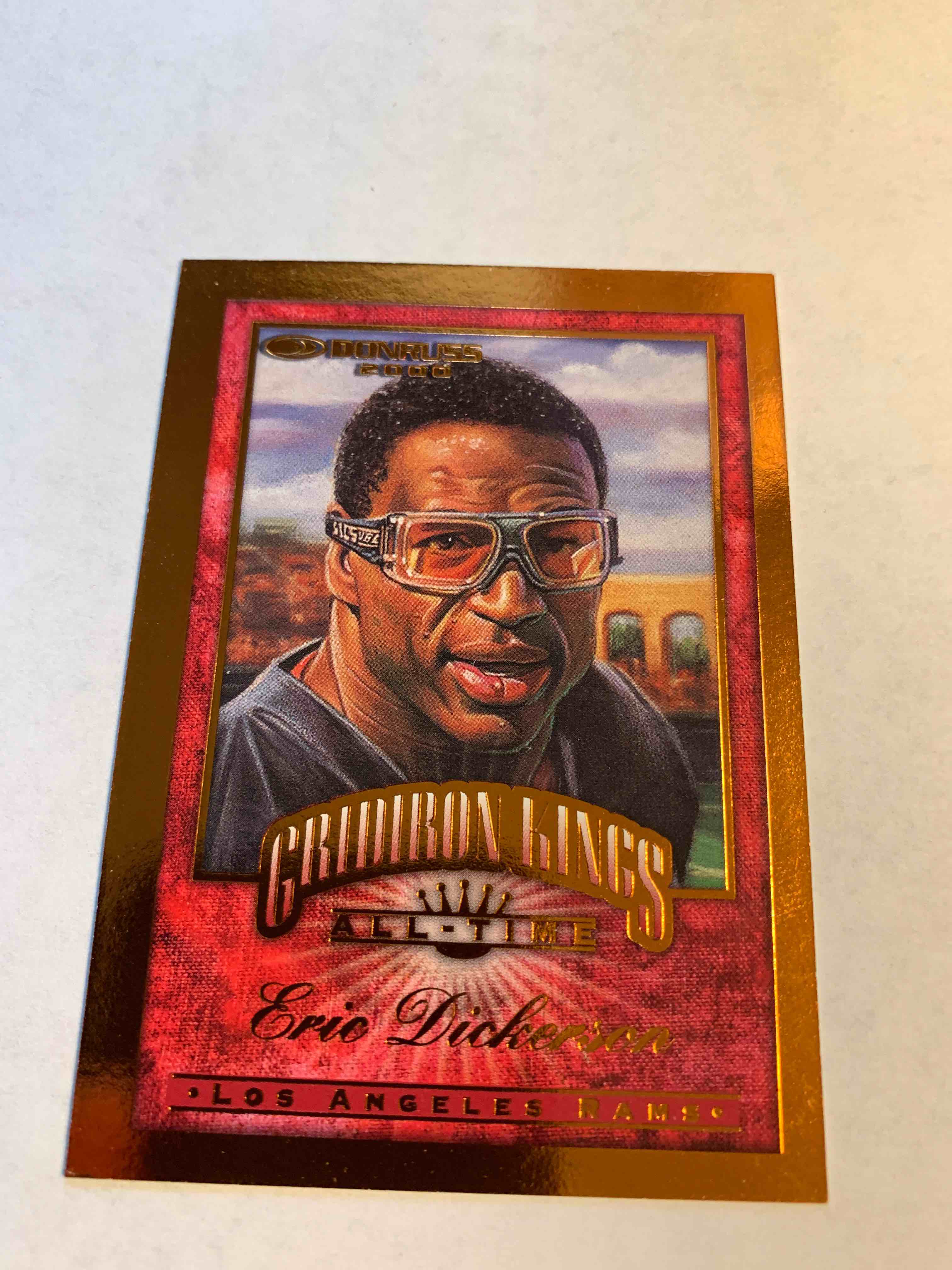 2000 Donruss Gridiron Kings #GK-6, Eric Dickerson, # 61 / 2500