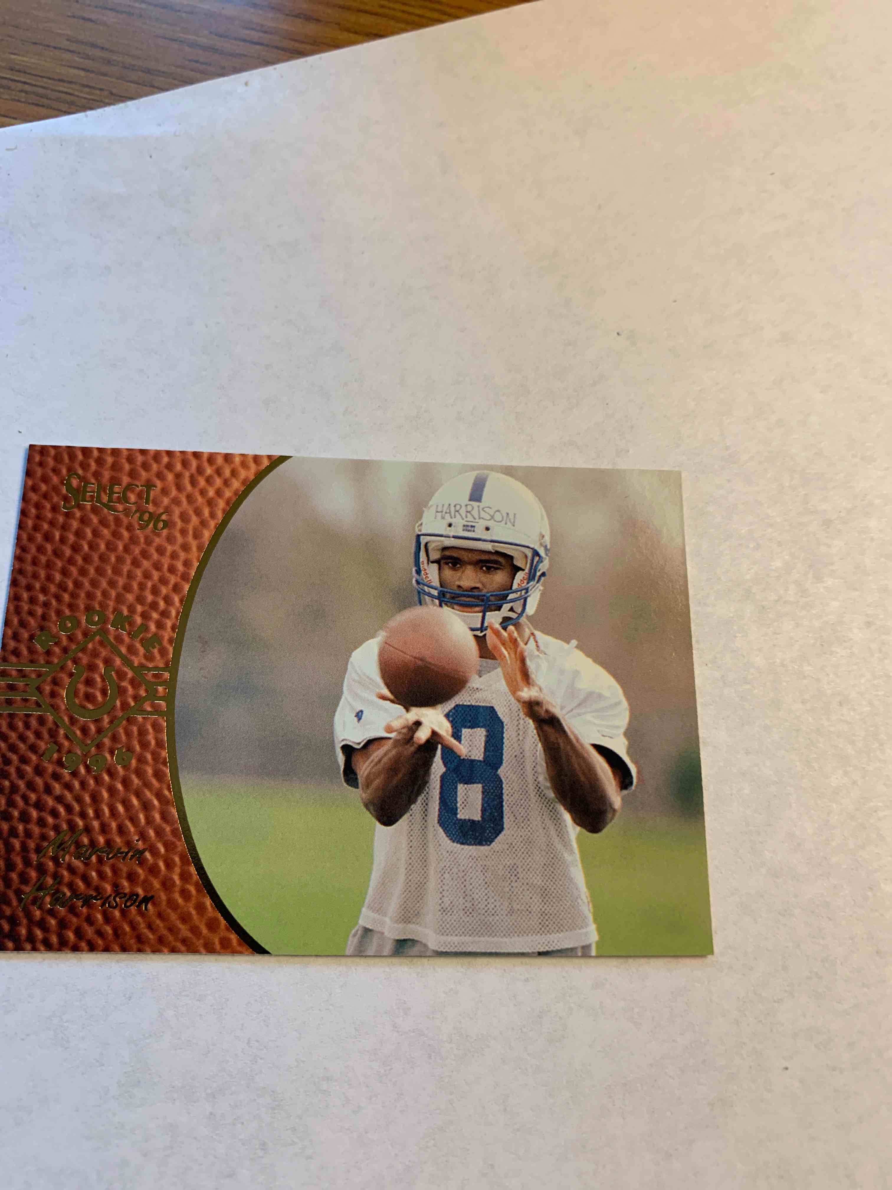 1996 Select #160, Marvin Harrison Rookie Card 