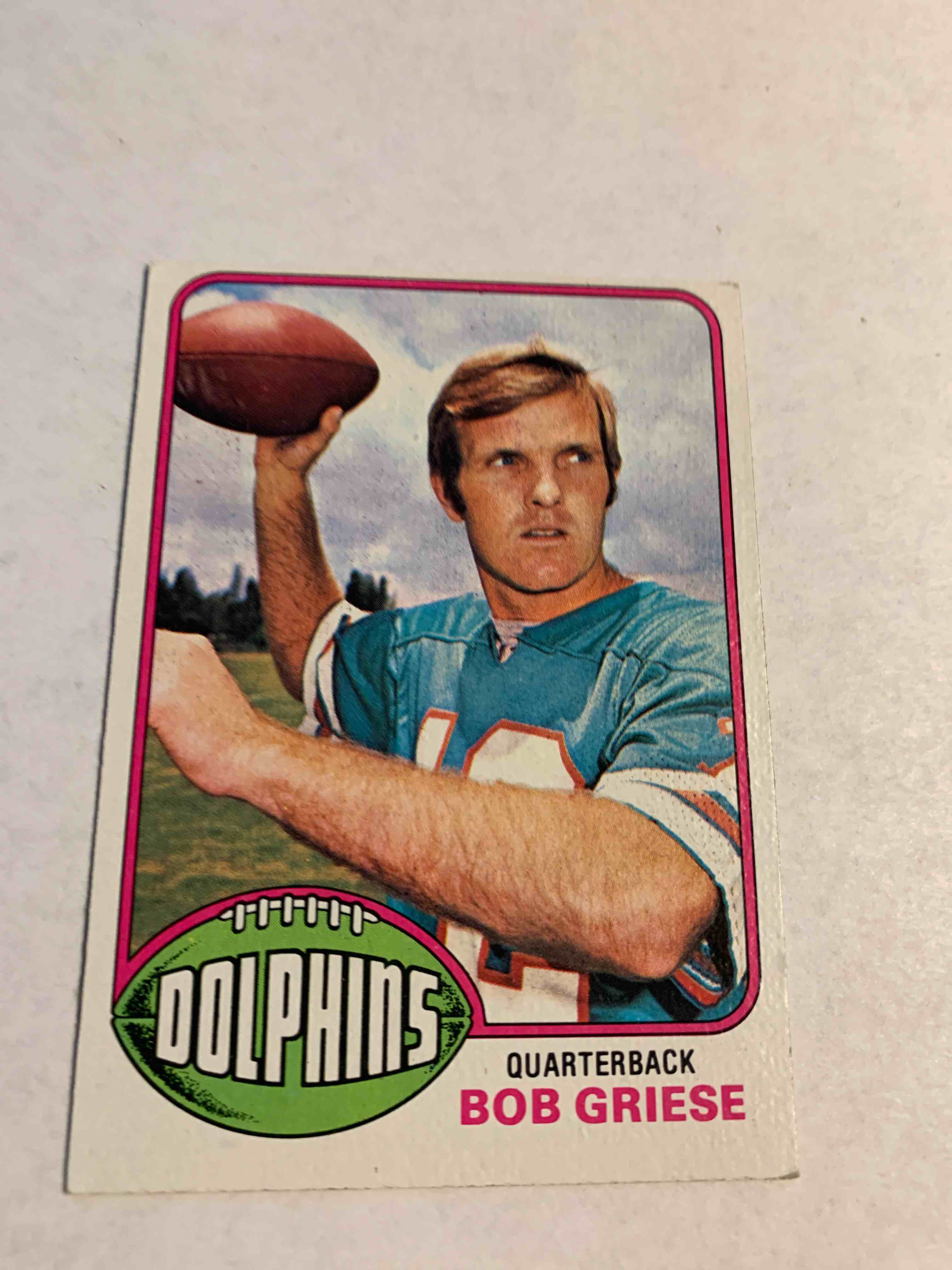 1976 Topps #255, Bob Griese