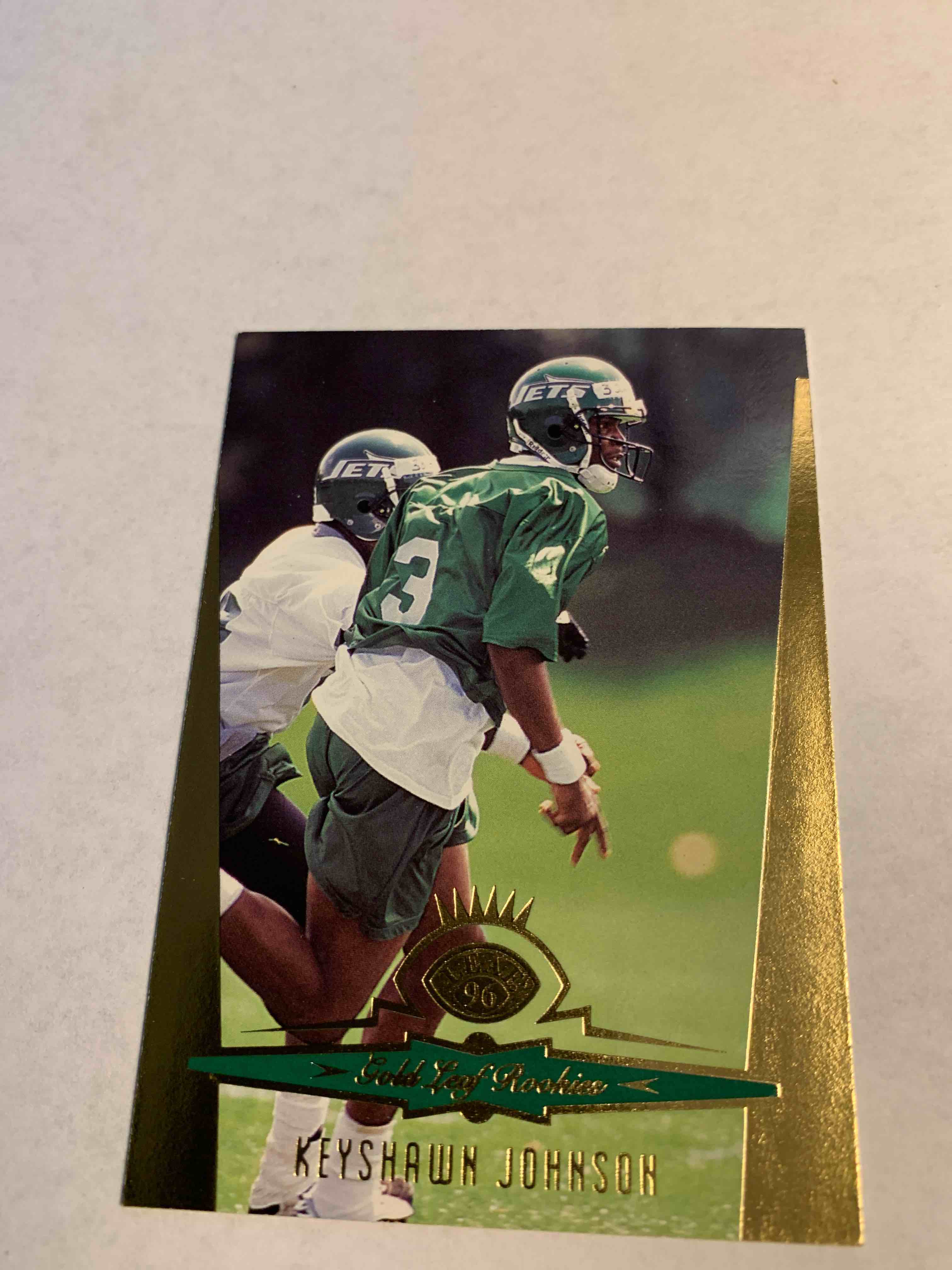 1996 Gold Leaf Rookies #6, Keyshawn Johnson Rookie Card 