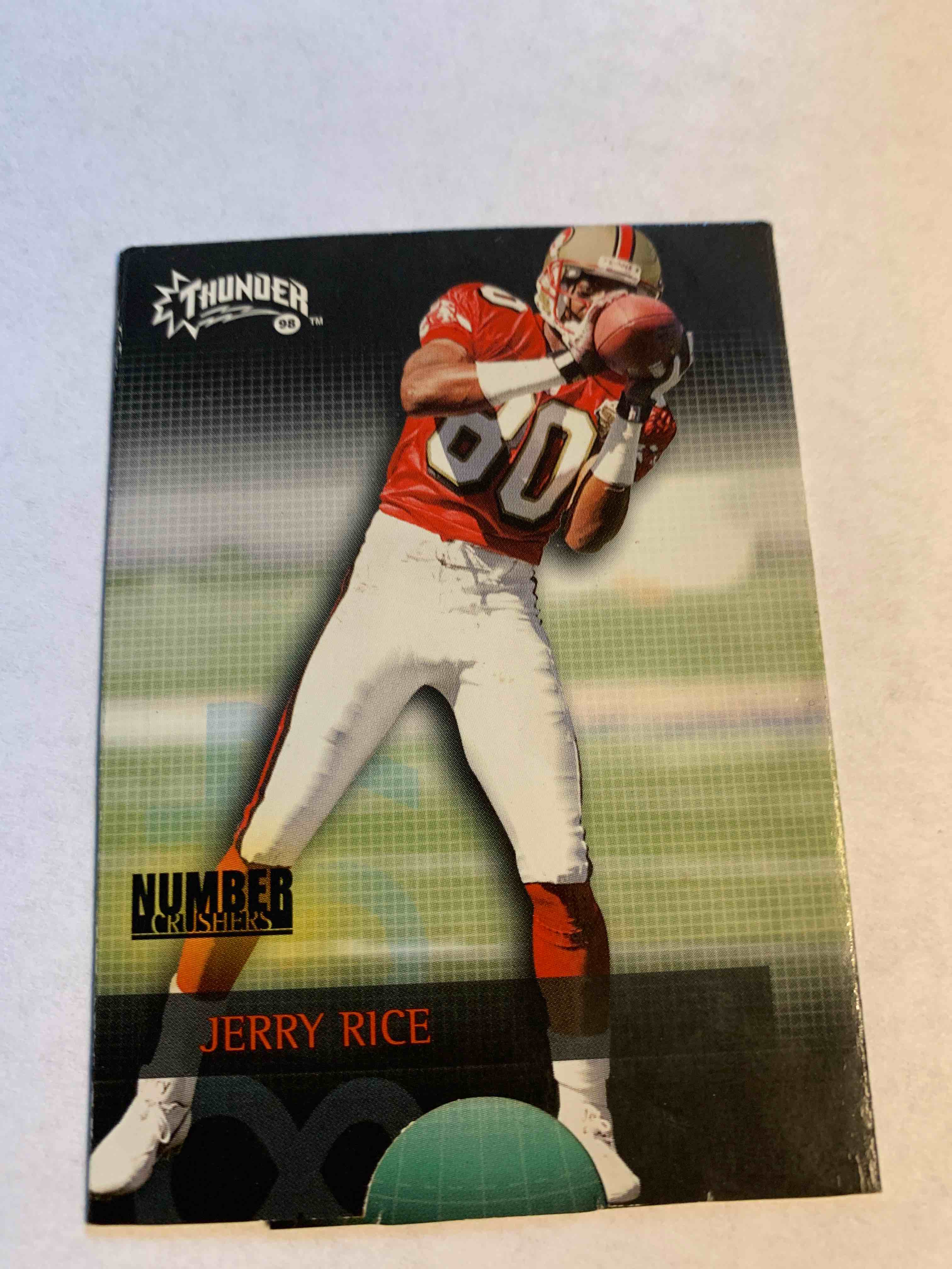 1998 Skybox Thunder Number Crushers #8-NC, Jerry Rice 