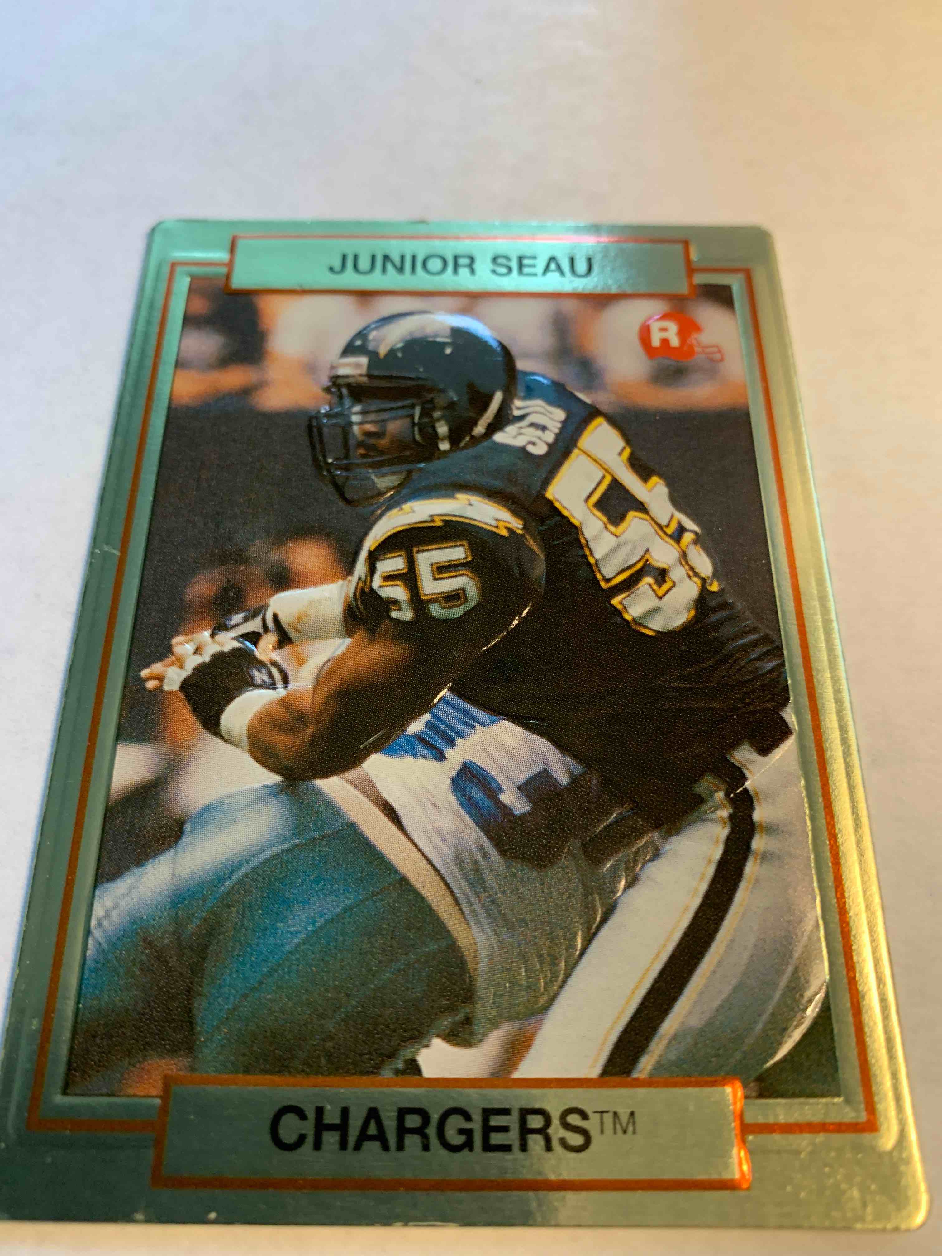 1990 Hi-Pro #38, Junior Seau Rookie Card 