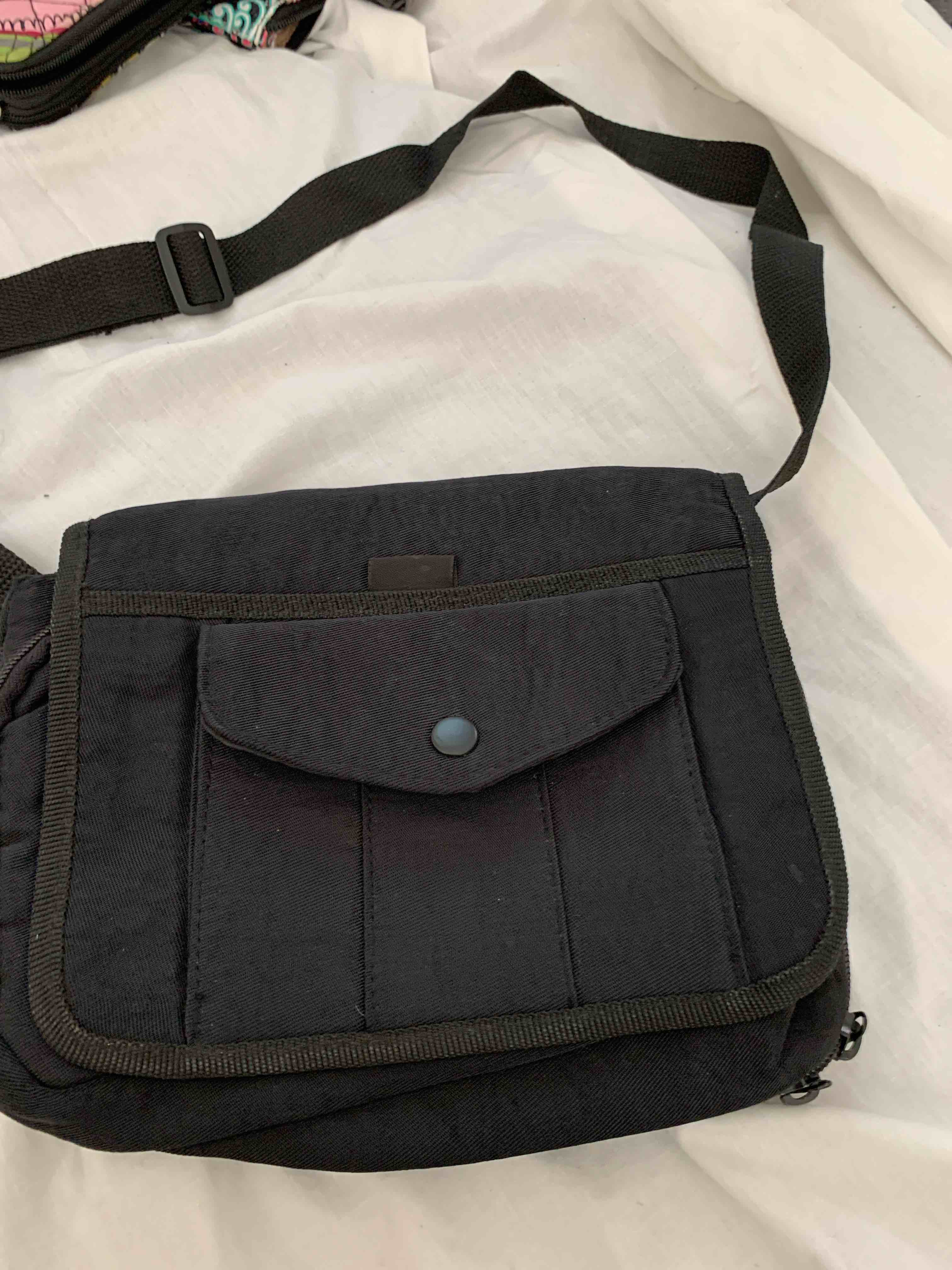 Black Canvas Purse