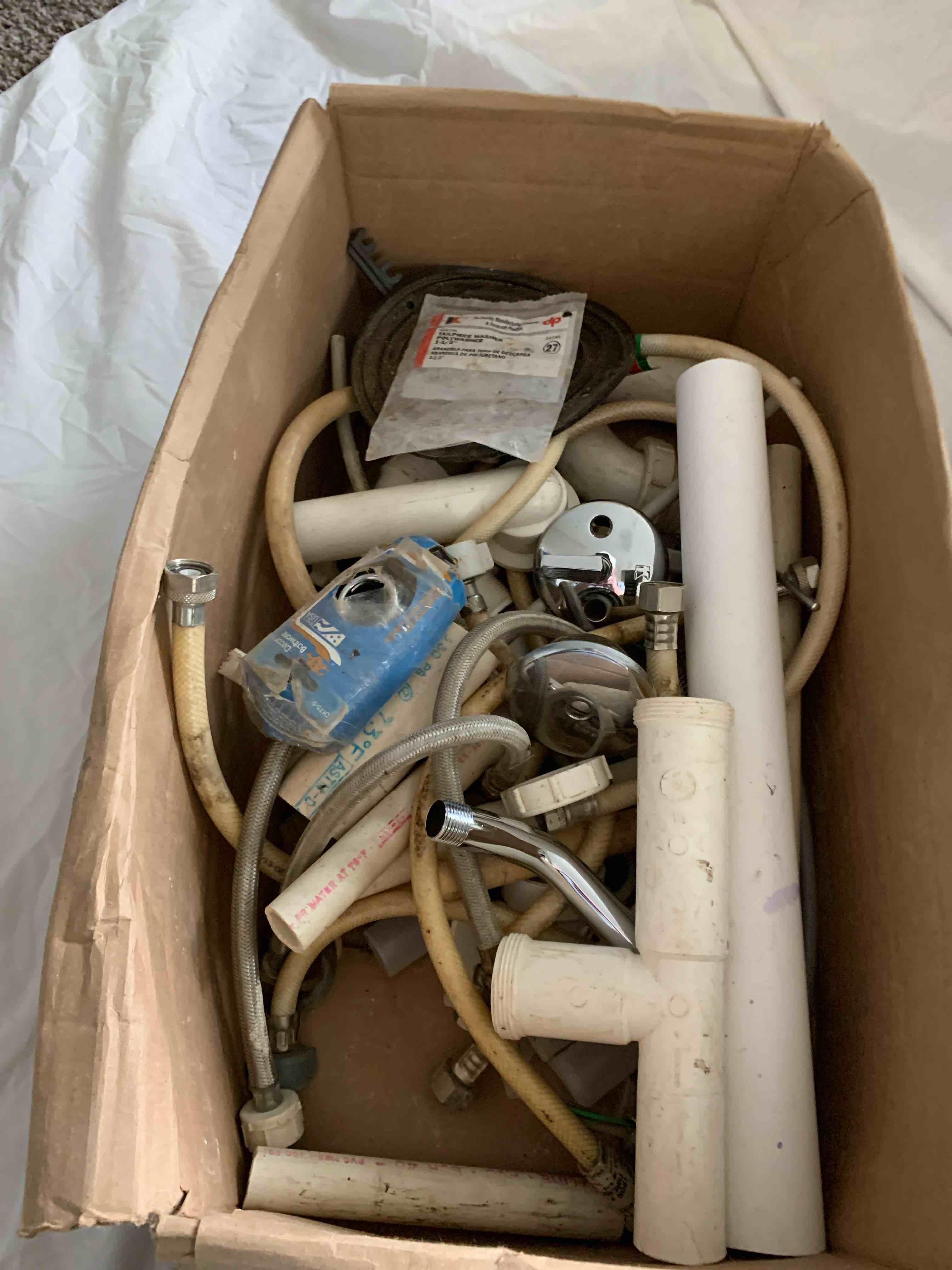 Box Lot of Residential Plumbing Supplies 