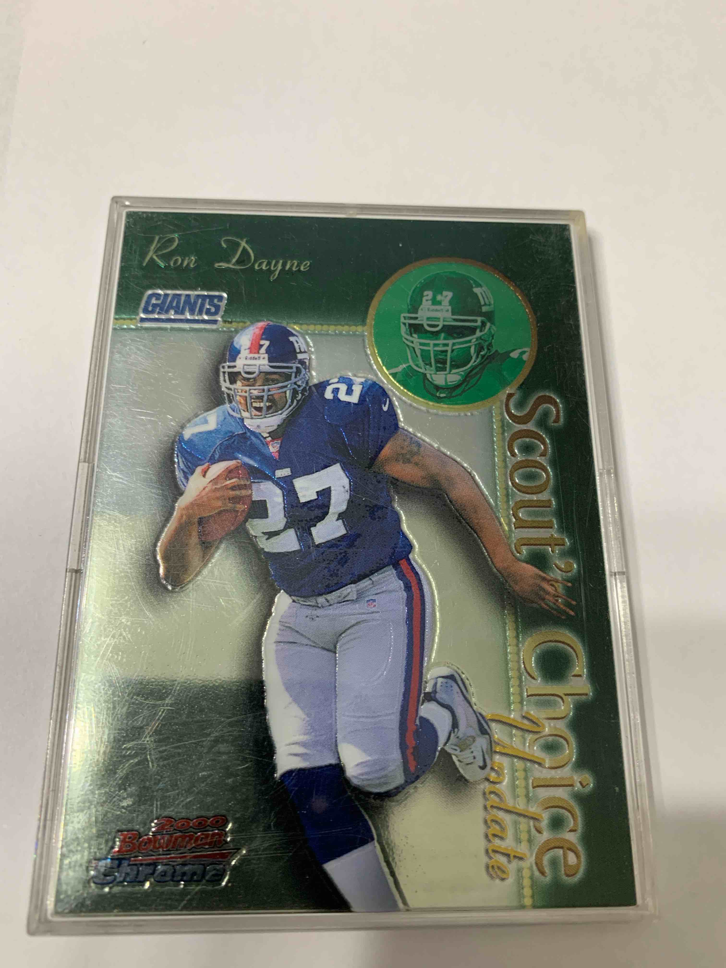 2000 Bowman Chrome, Scouts Choice #7, Ron Dayne Rookie Card 
