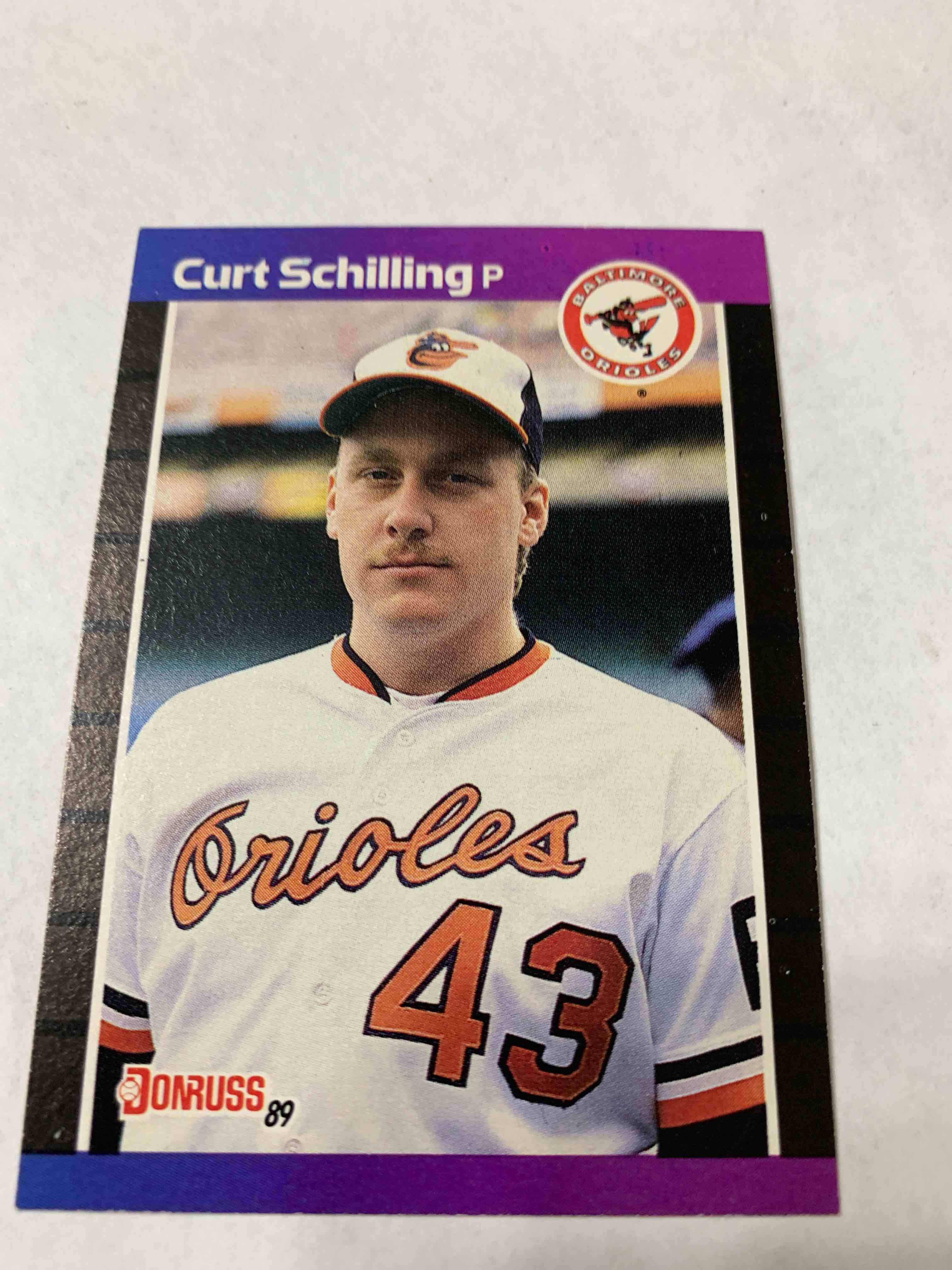 1989 Donruss #635 Curt Schilling Rookie Card 