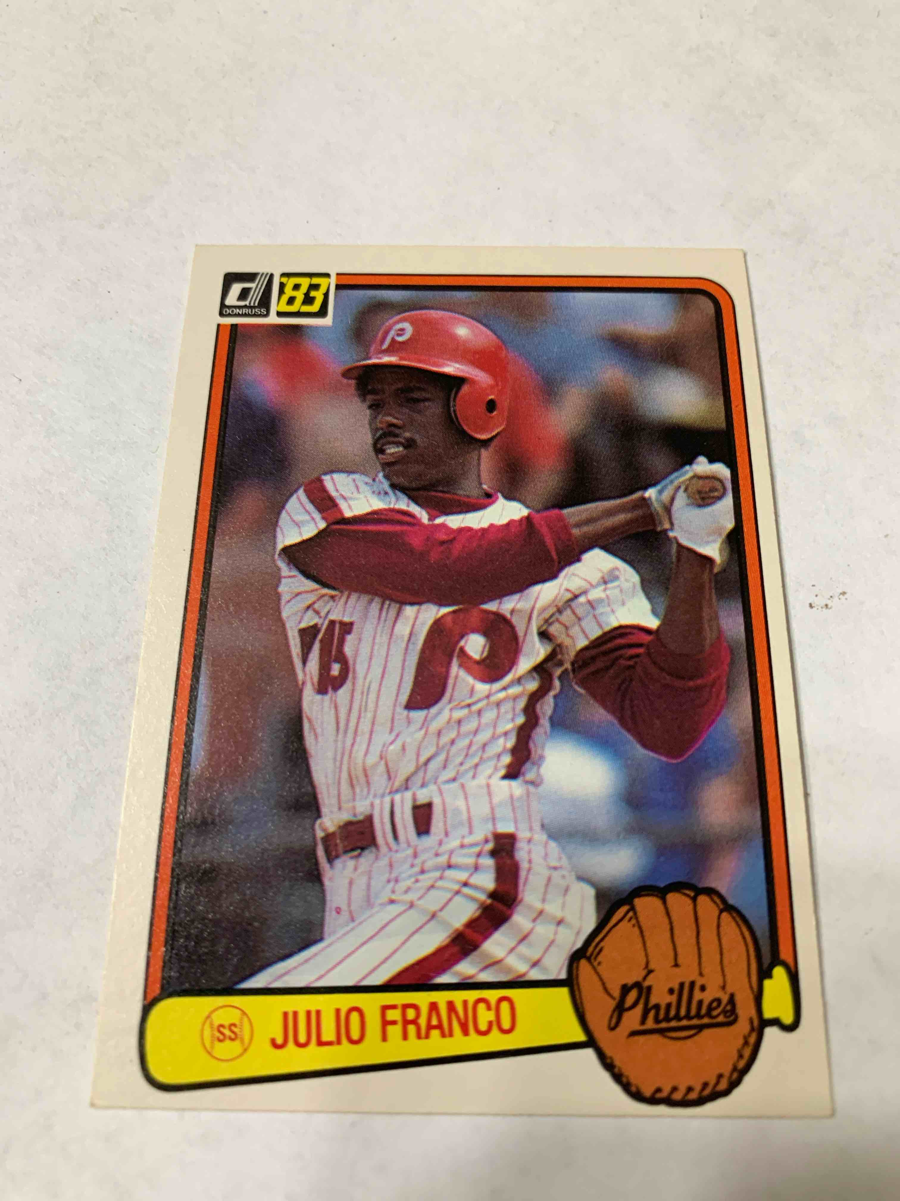 1983 Donruss #525, Julio Franco Rookie Card 