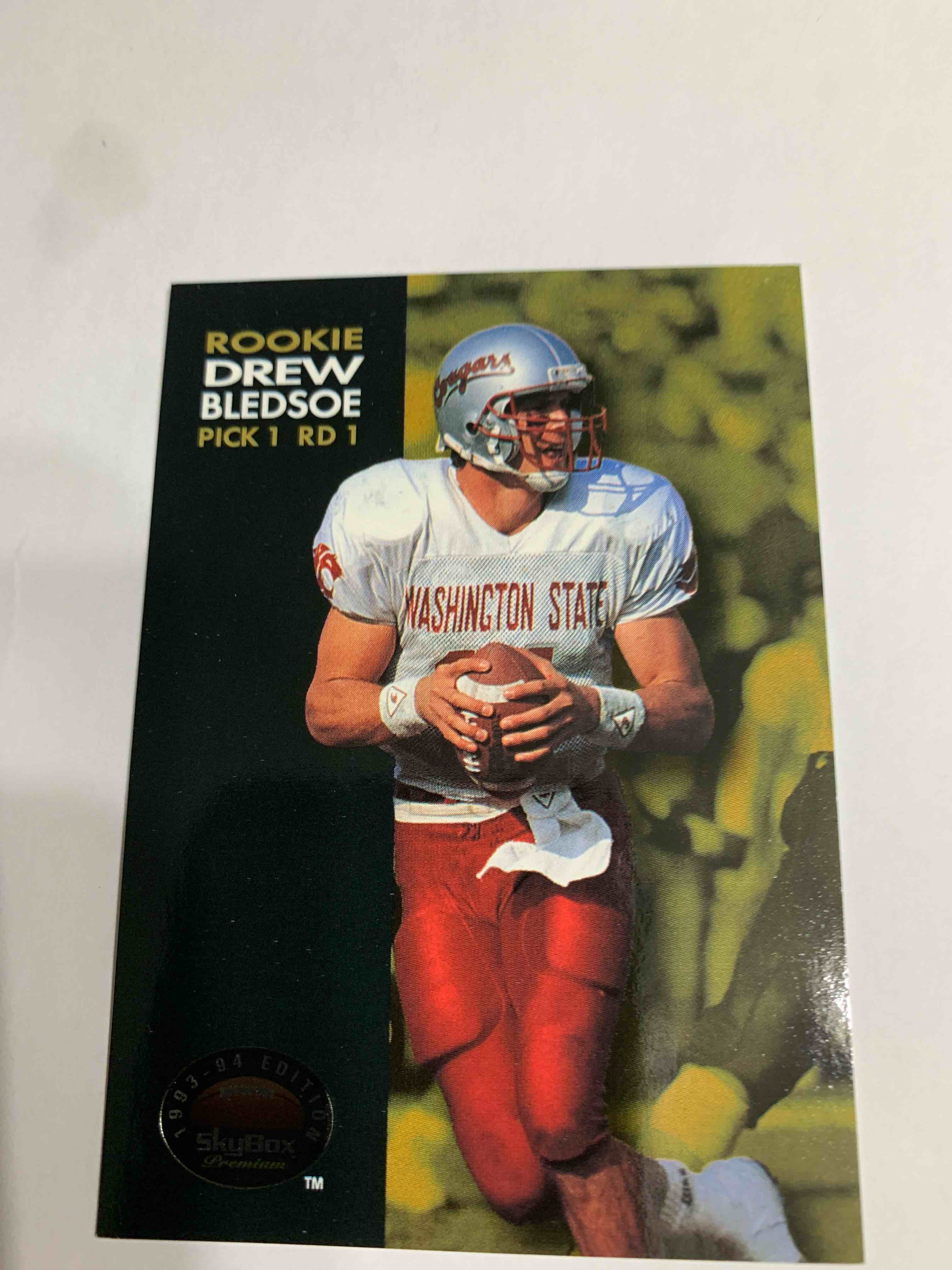 1993 Skybox Premium #7, Drew Bledsoe Rookie Card 