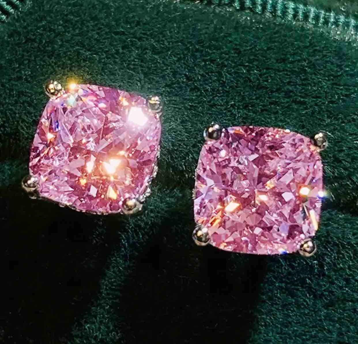 Beautiful 925 Silver Sapphire Earrings