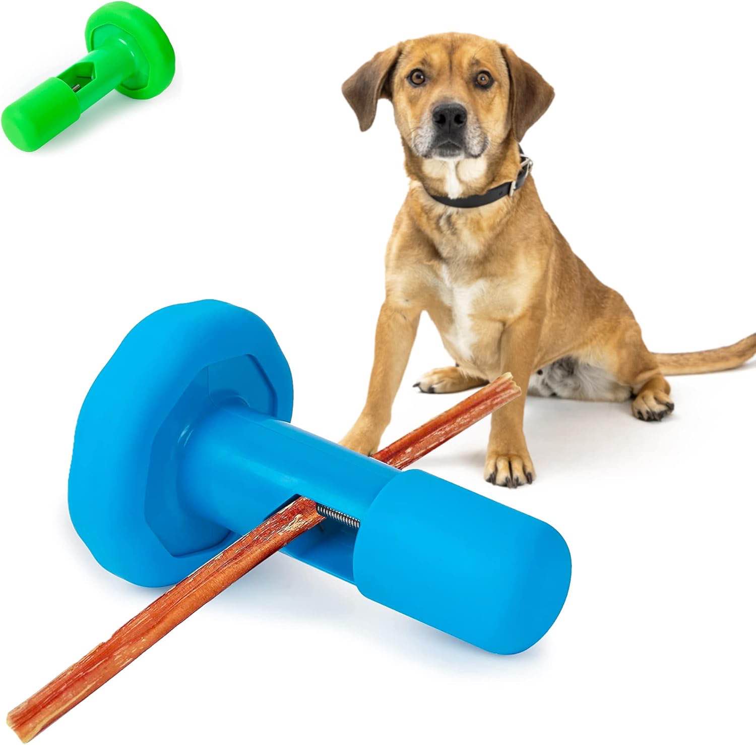 Tarli Bully Stick Bolt for Dogs Dog Treat Holder, Hold on to Last bite - Securely Firm to Help Prevent Choking, Dog Safety Device - Silicone Covering for Floor Protection and Noise Reduction