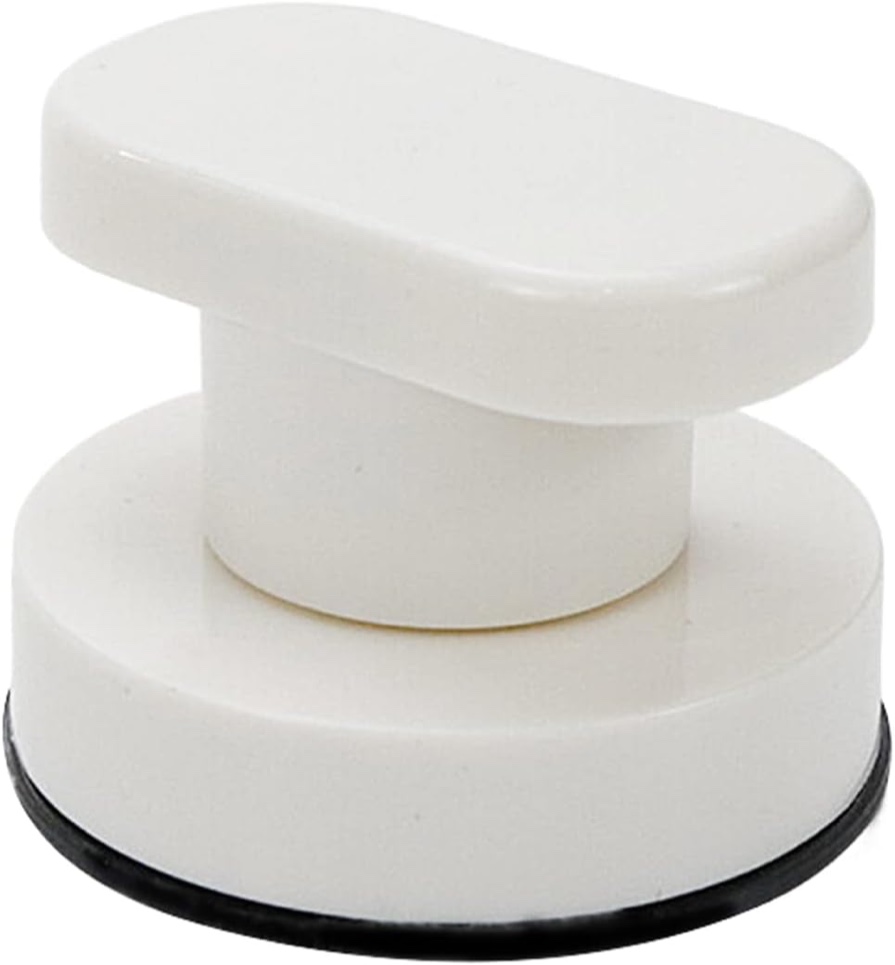 Sscon 1Pc Glass Door Knob Suction Cup Knob for Cabinet Glass Mirror Doors White