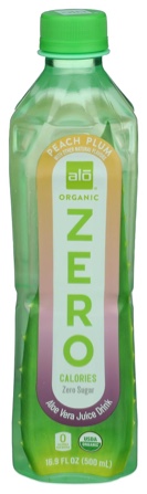 Alo Organic Peach Plum Aloe Vera Juice, 16.9 FZ