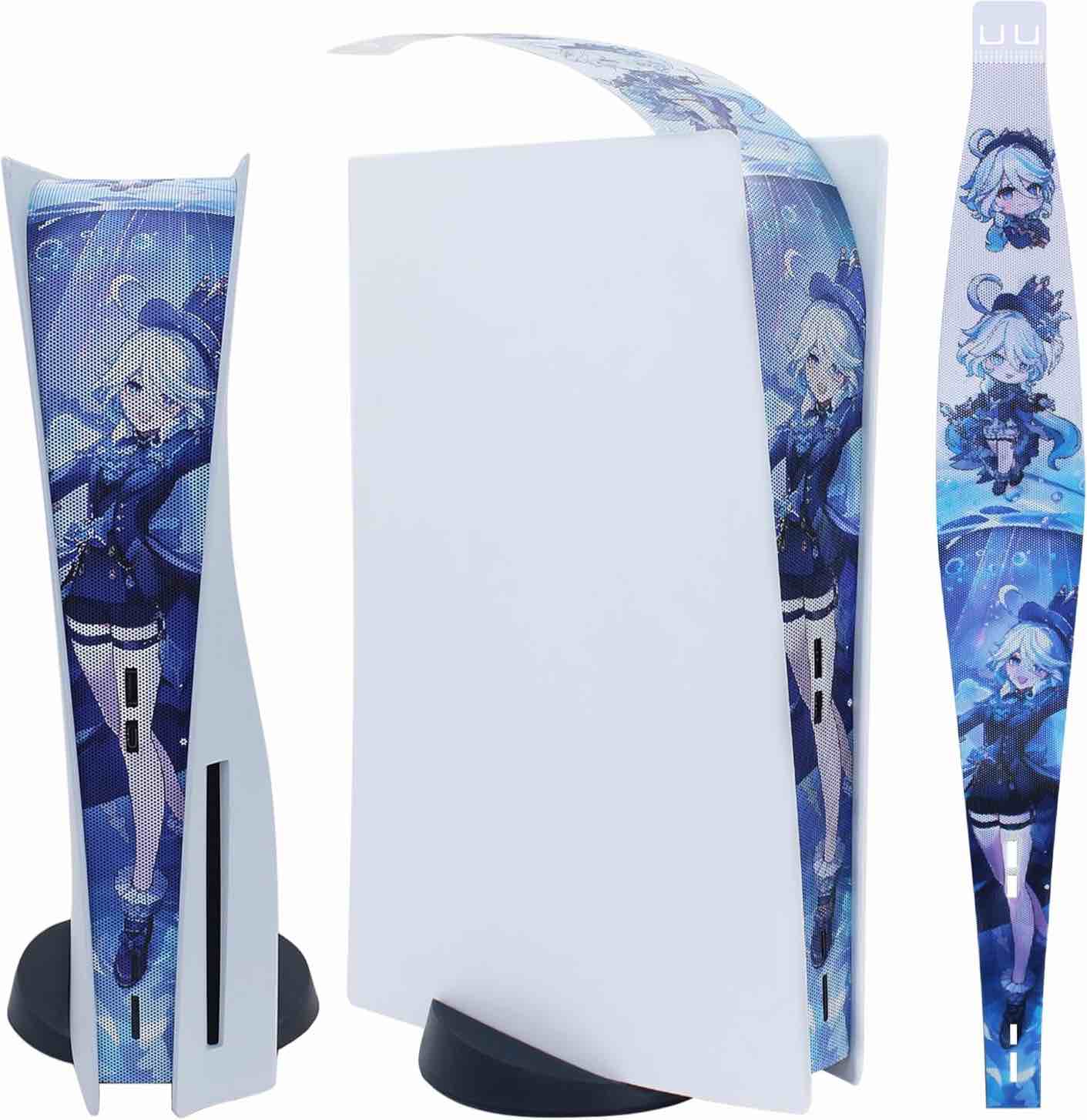 New Version 2.0 Dust Cover Net for PS5 Console, PS5 Heatsink Barrier Pets Hair Anti-dust Cover Dustproof for Playstation 5 (Furina, PS 5)