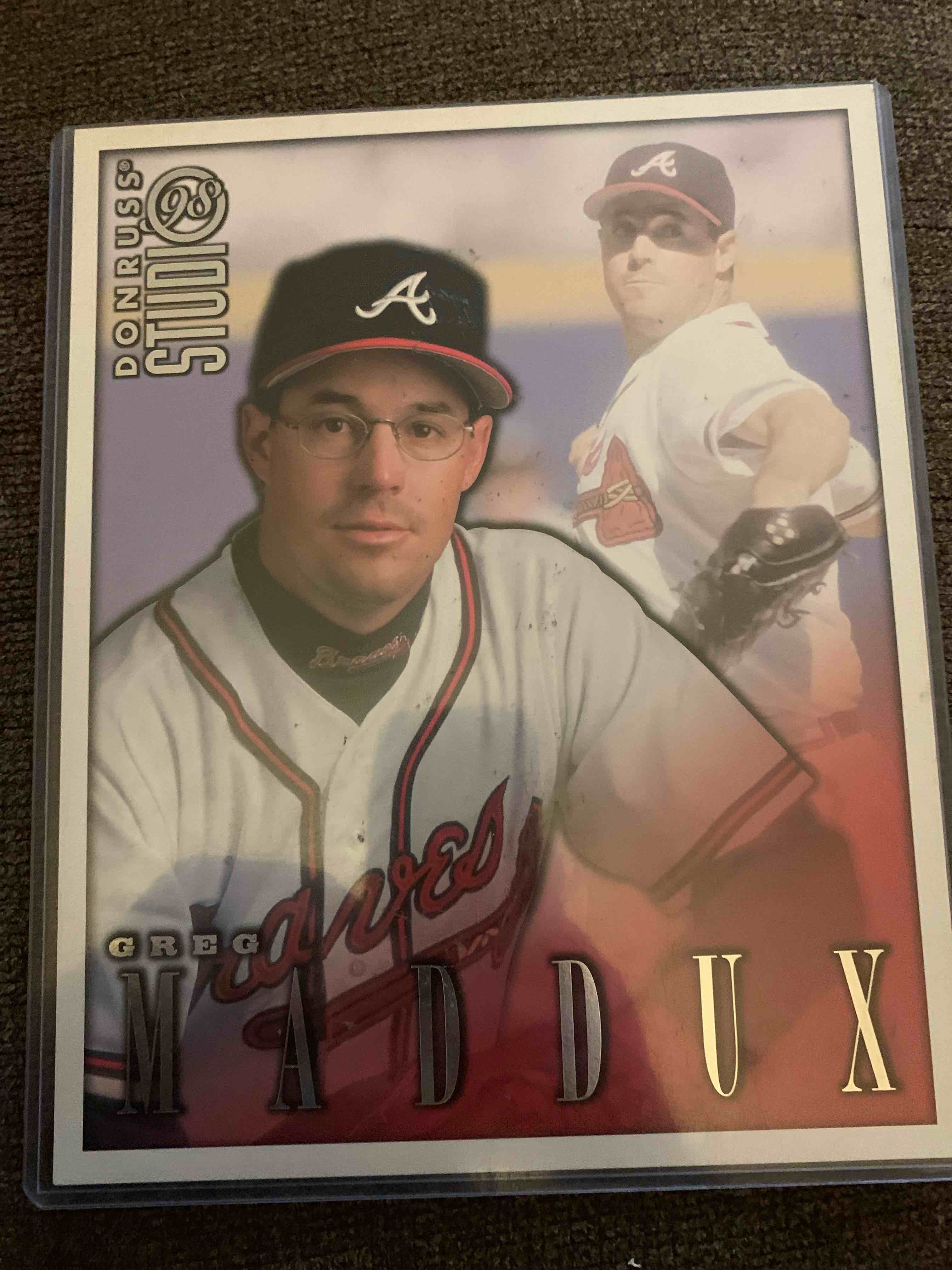 1998 Donruss Greg Maddox , 8” X 10” Photo 
