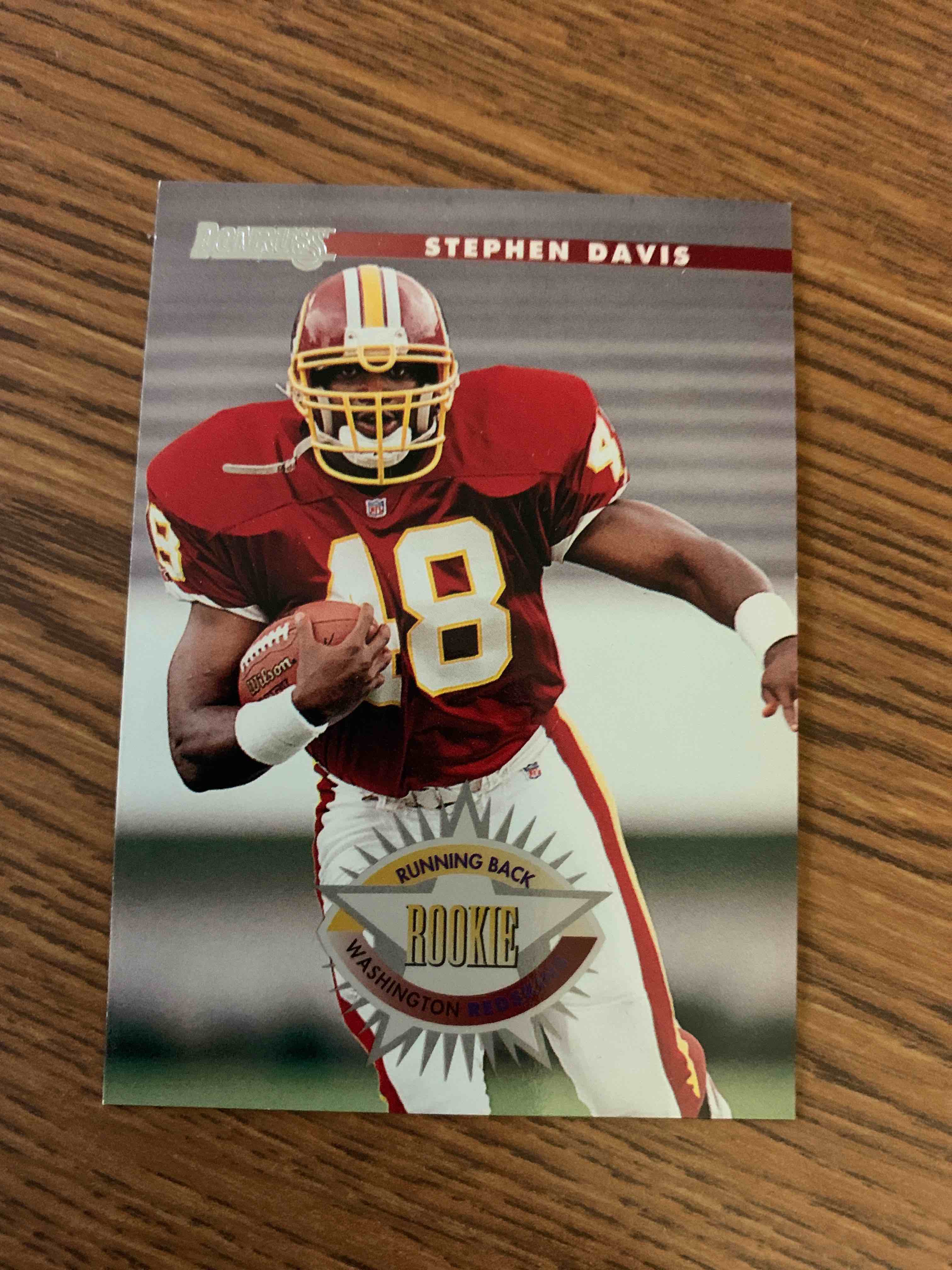 1996 Donruss Football #229, Stephen Davis Rookie Card 