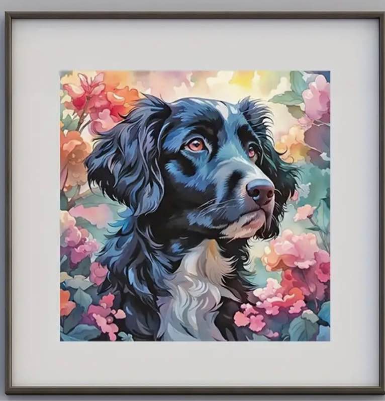 1 Set DIY 5D Diamond Painting Kit, Cheetah On The Tree, Sea Turtle, Dog, Dolphin Painting Wall Art Decor, Embroidery Kit Home Room Decor, Handmade Family Gift, Living Room Kitchen Bedroom Decorative Painting, No Frame