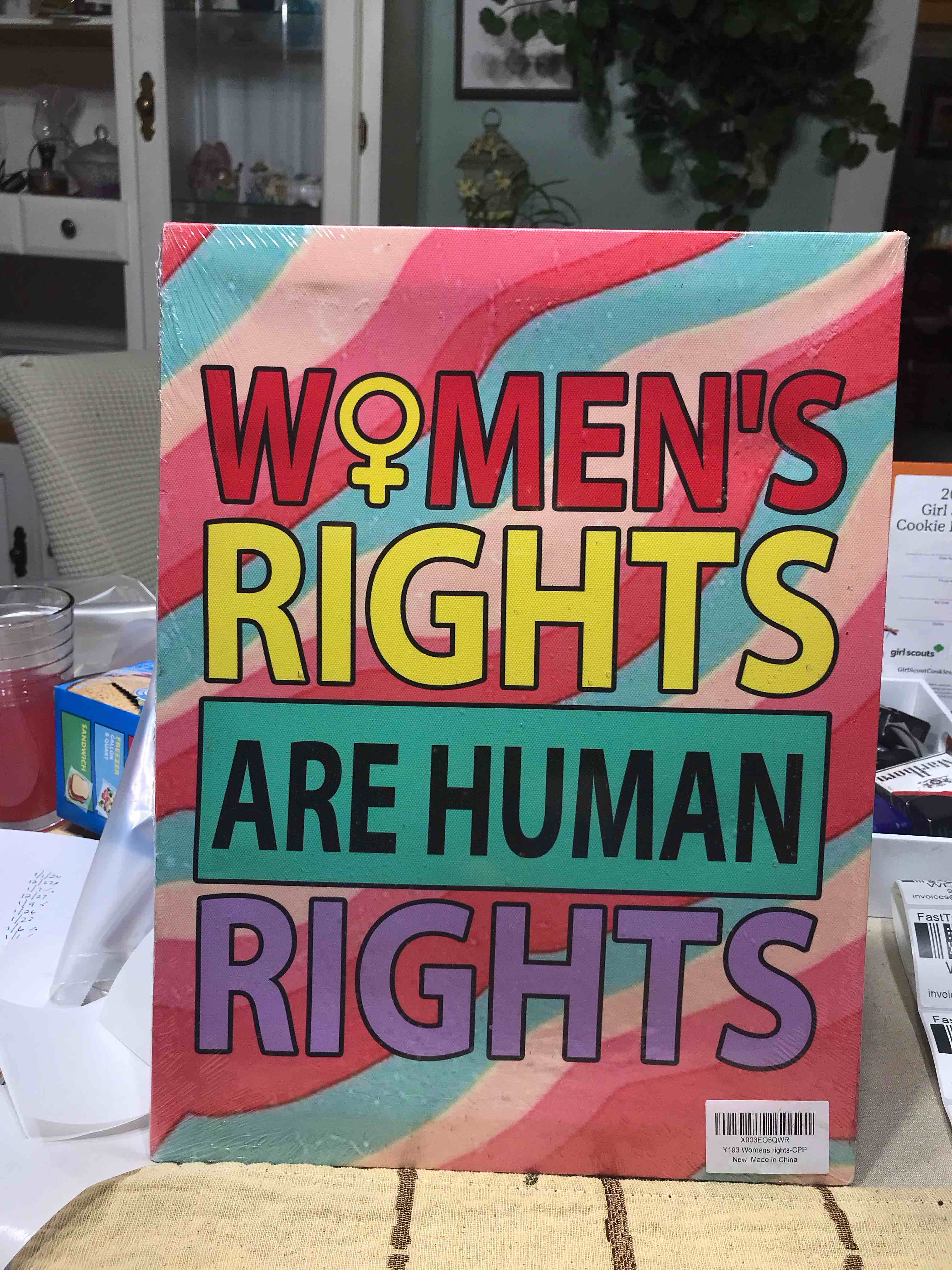 Women’s rights canvas