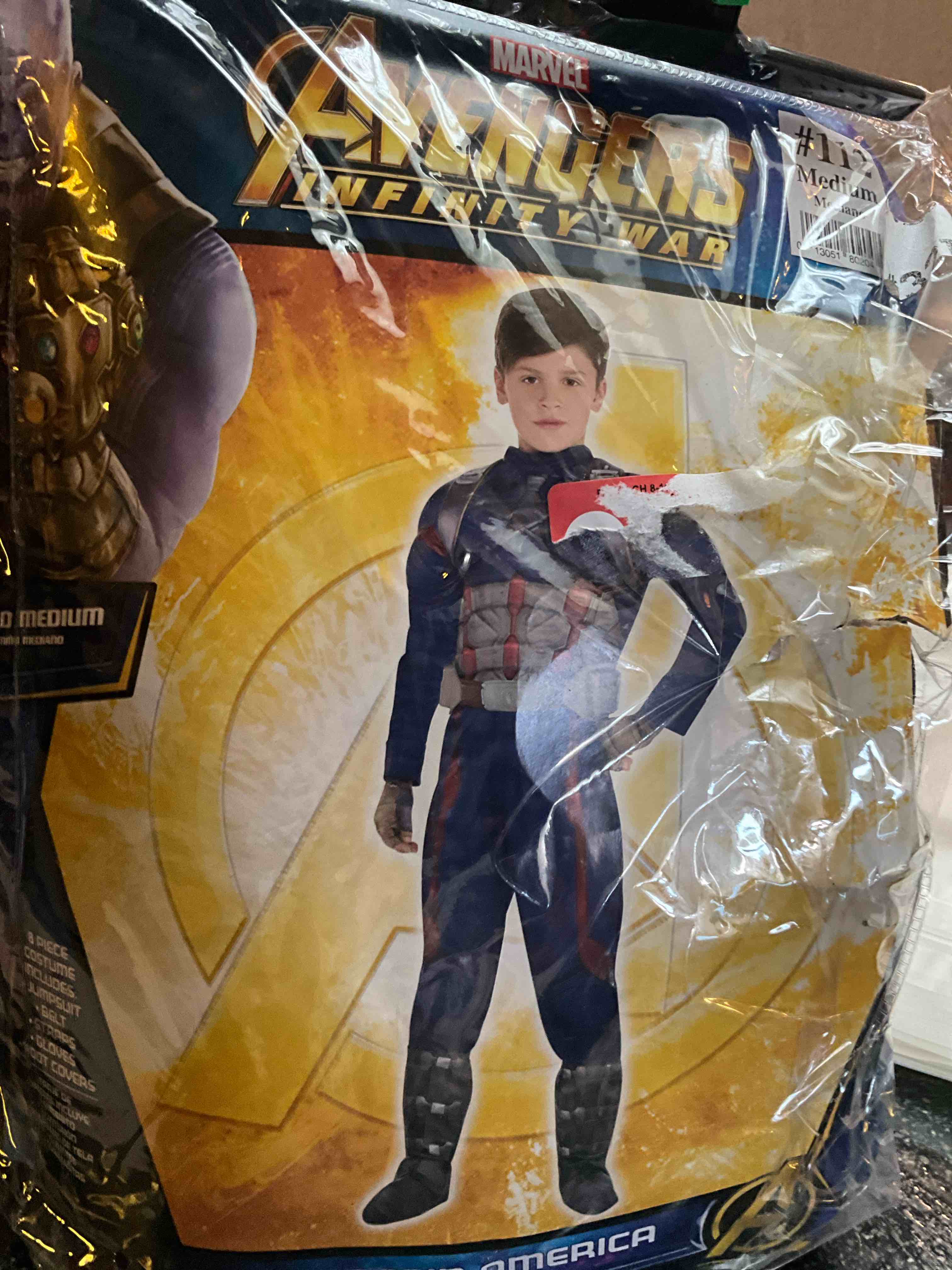 Marvel - Avengers - Infinity War - Captain America -  Size - Child - Medium 