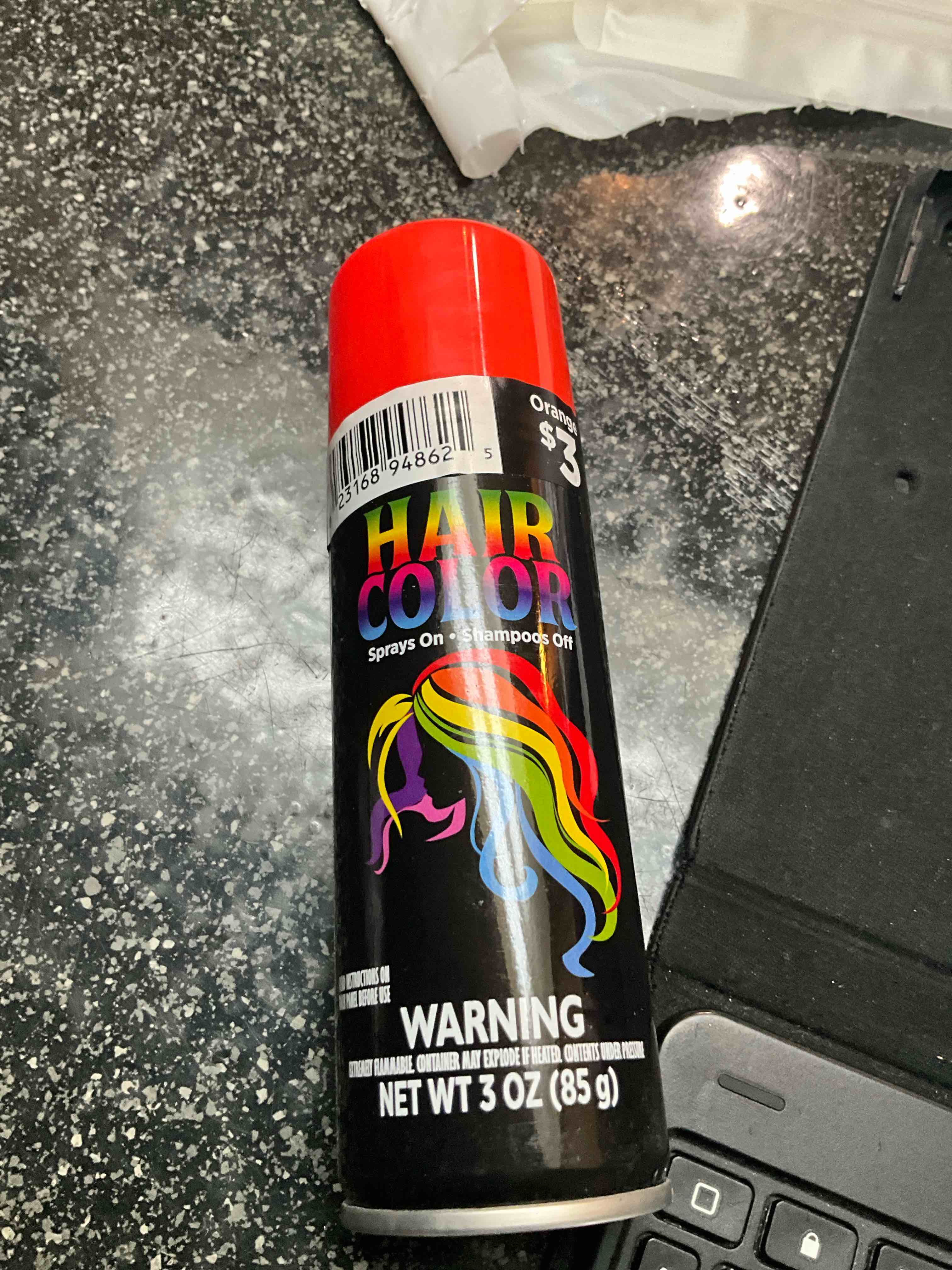 Orange Spray In - Shampoo Out - Hair Color - 3 oz  
