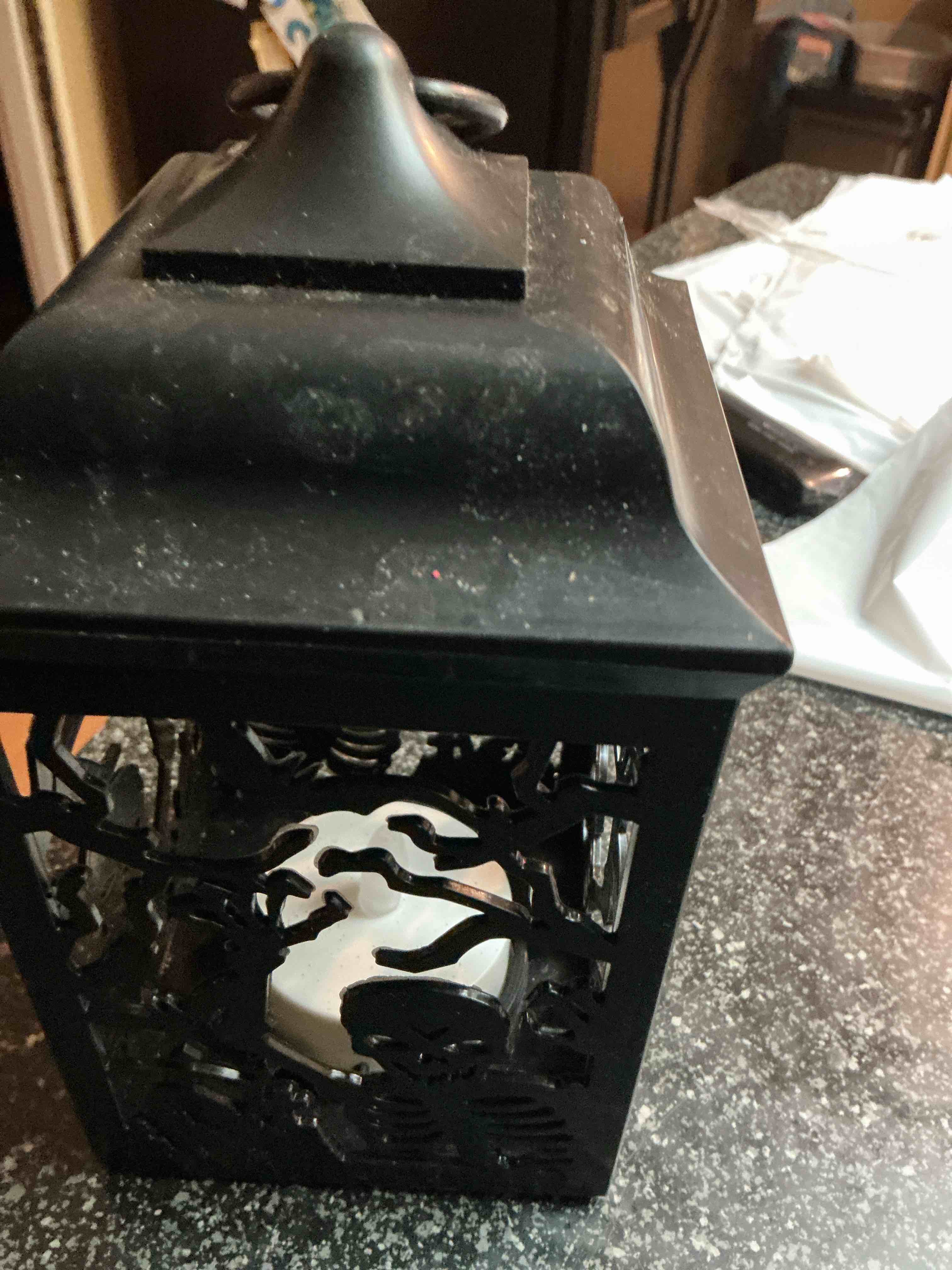 Black Candle Lantern -   Needs Battery 
