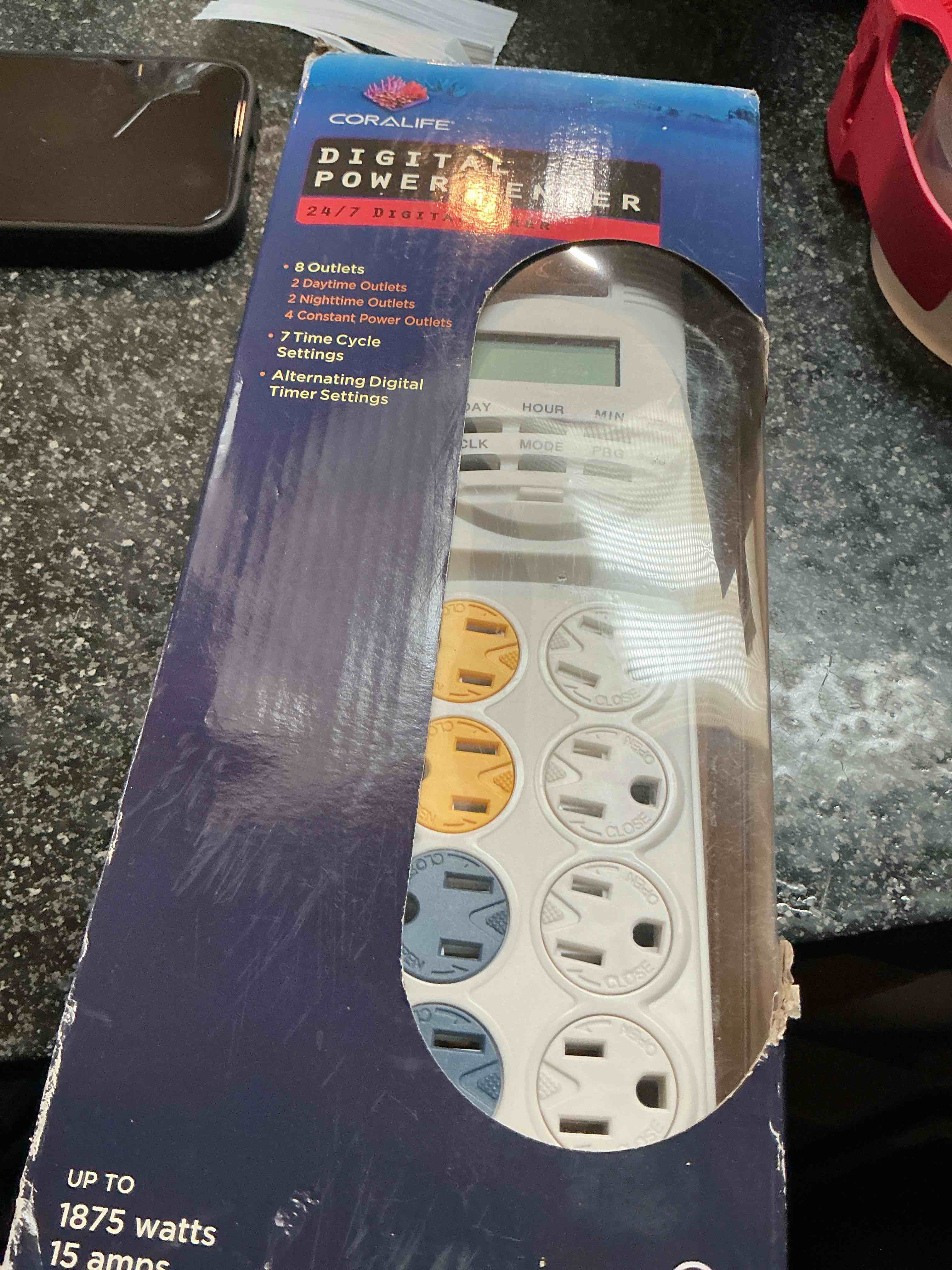 Coralife Aquarium Fish Tank 8-Outlet 24/7 Digital Power Center Timer